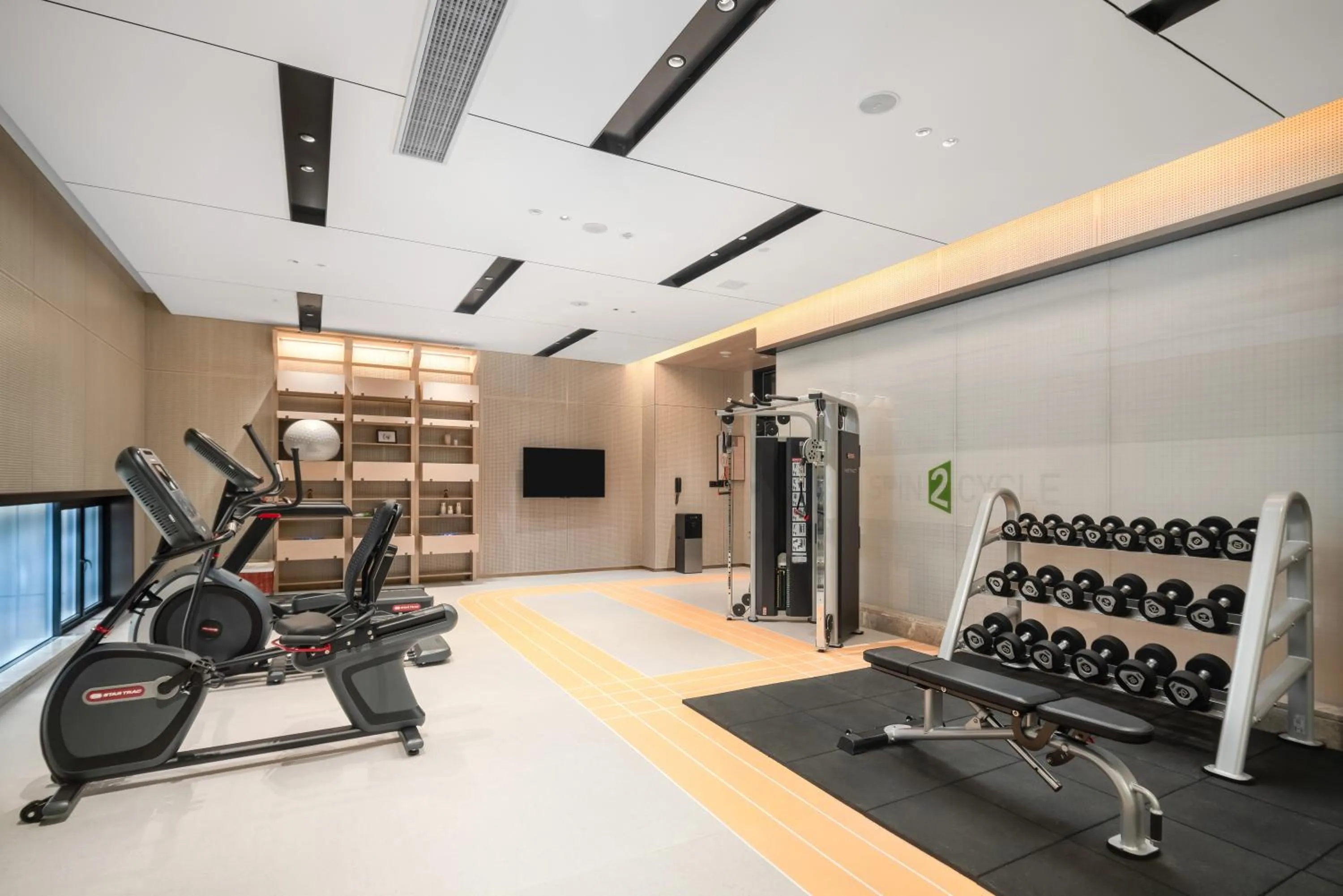 Fitness centre/facilities in Home2 Suite by Hilton Dongguan Shijie