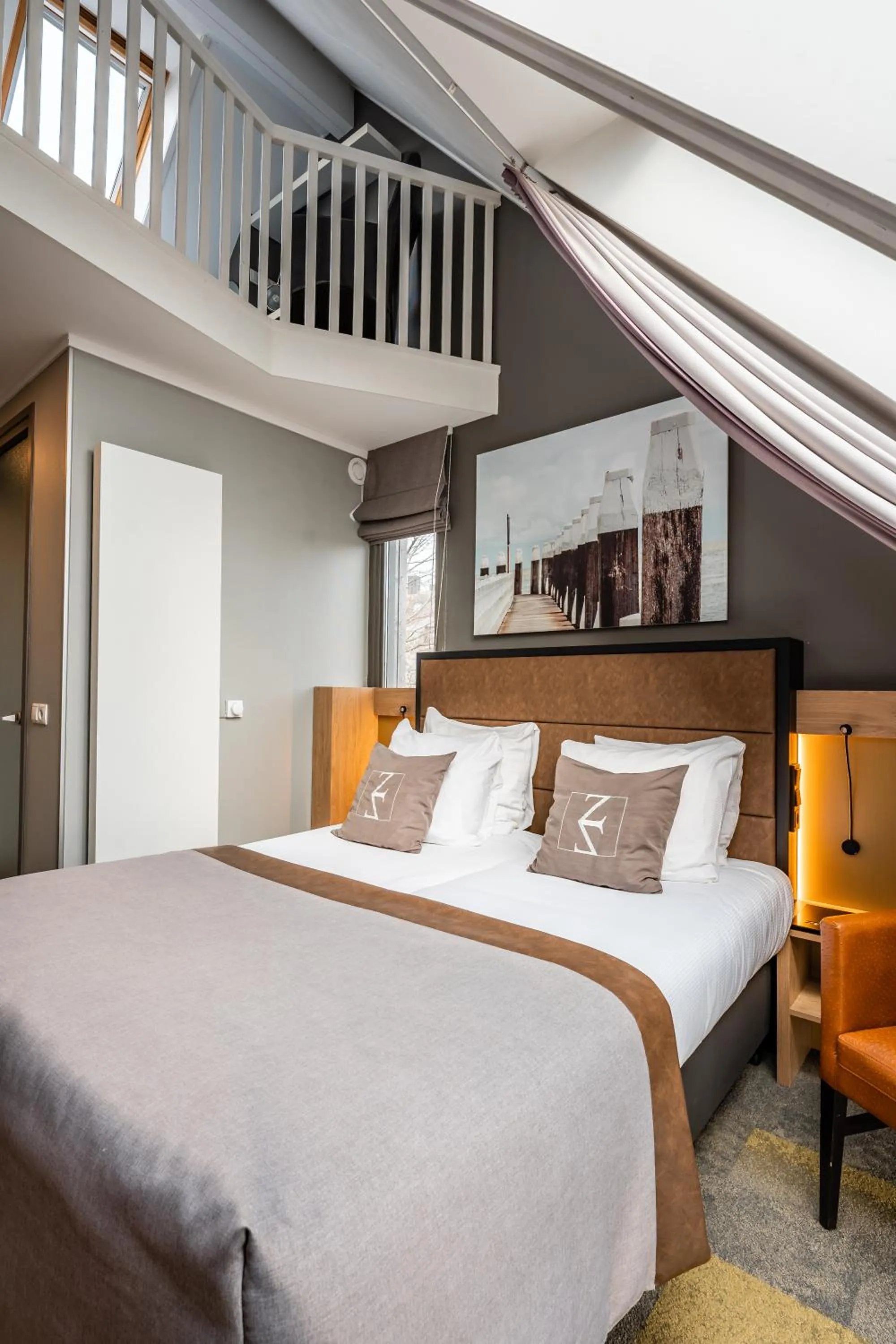 Bed in Hotel Zeezicht