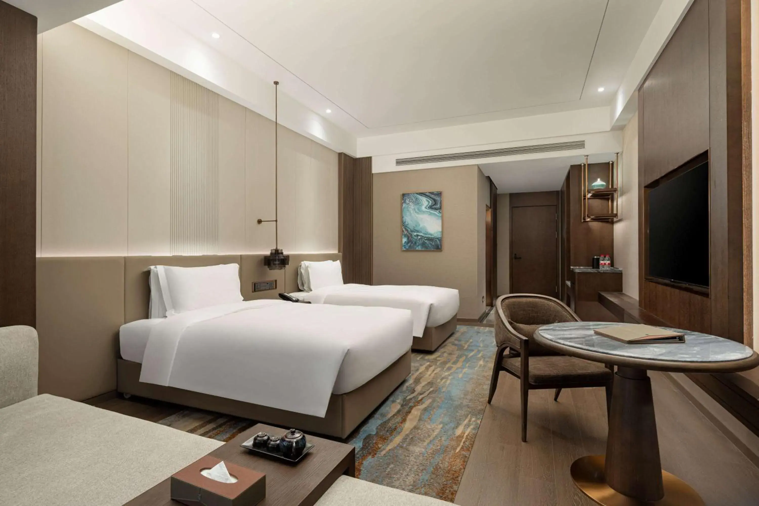 Deluxe Twin Room - Non-Smoking in Wyndham Dalian Jinpu Deluxe Twin Room - Non-Smoking in Wyndham Dalian Jinpu