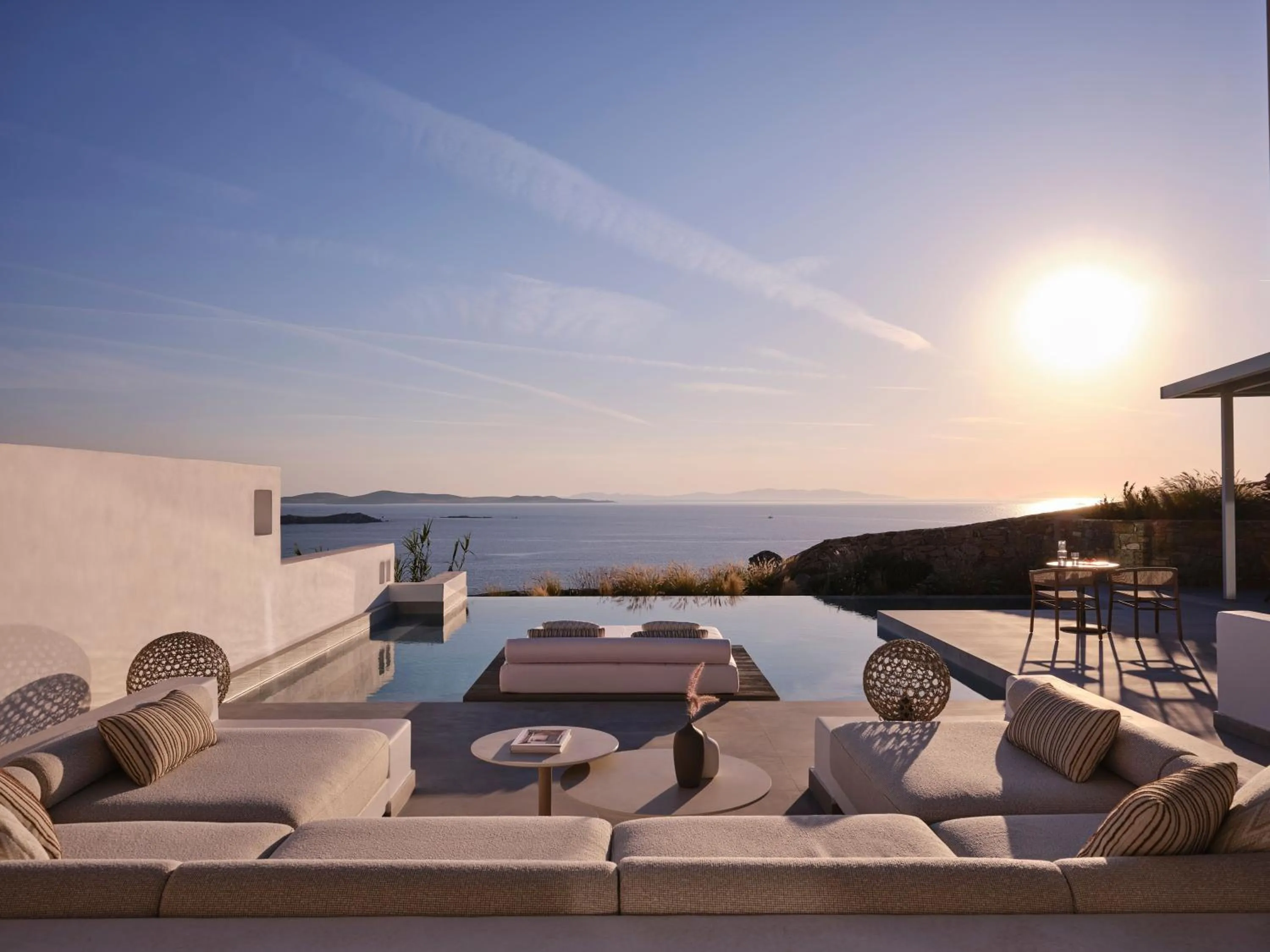 Seating area in Deos Mykonos - A Myconian Collection Hotel