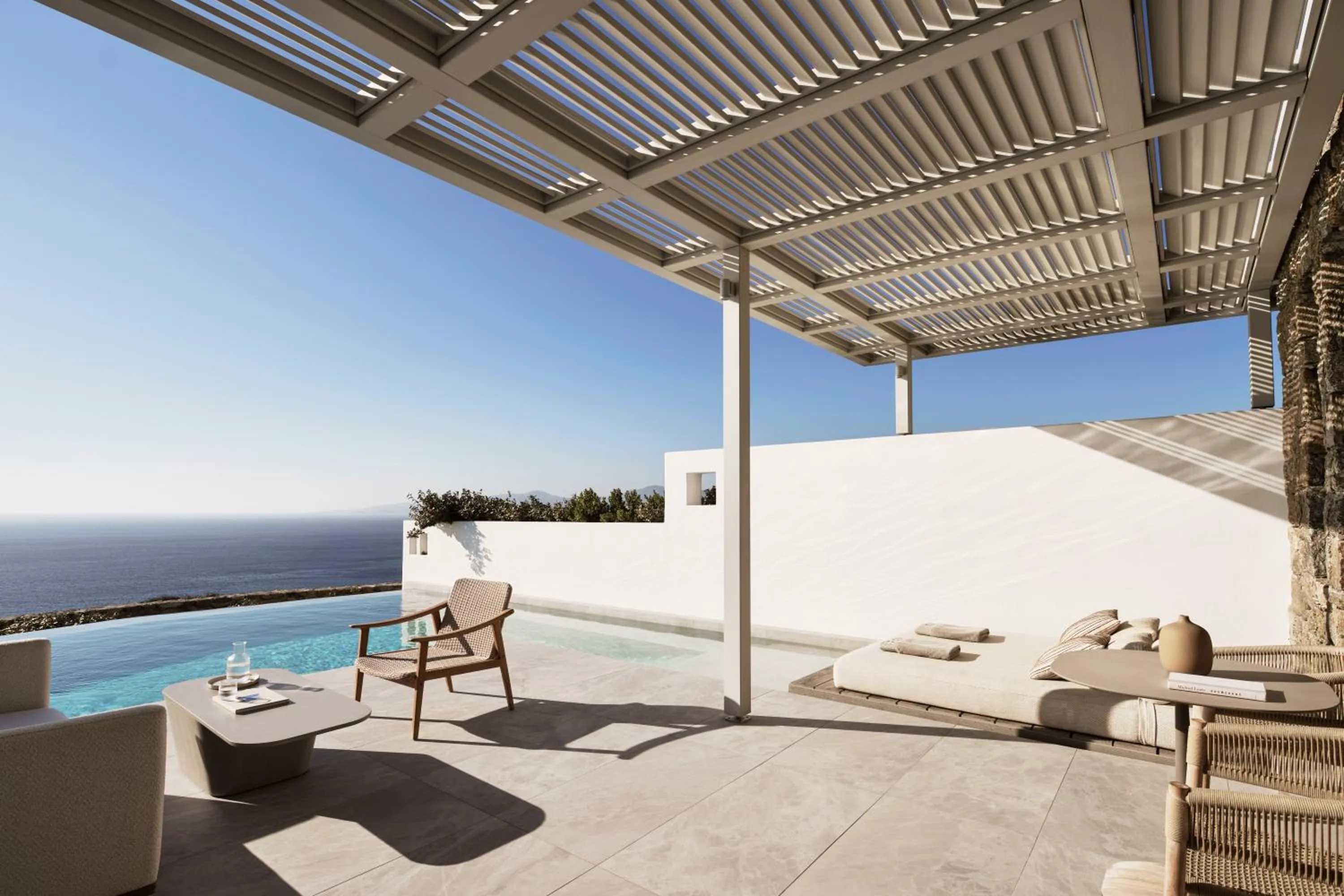 Sea view in Deos Mykonos - A Myconian Collection Hotel