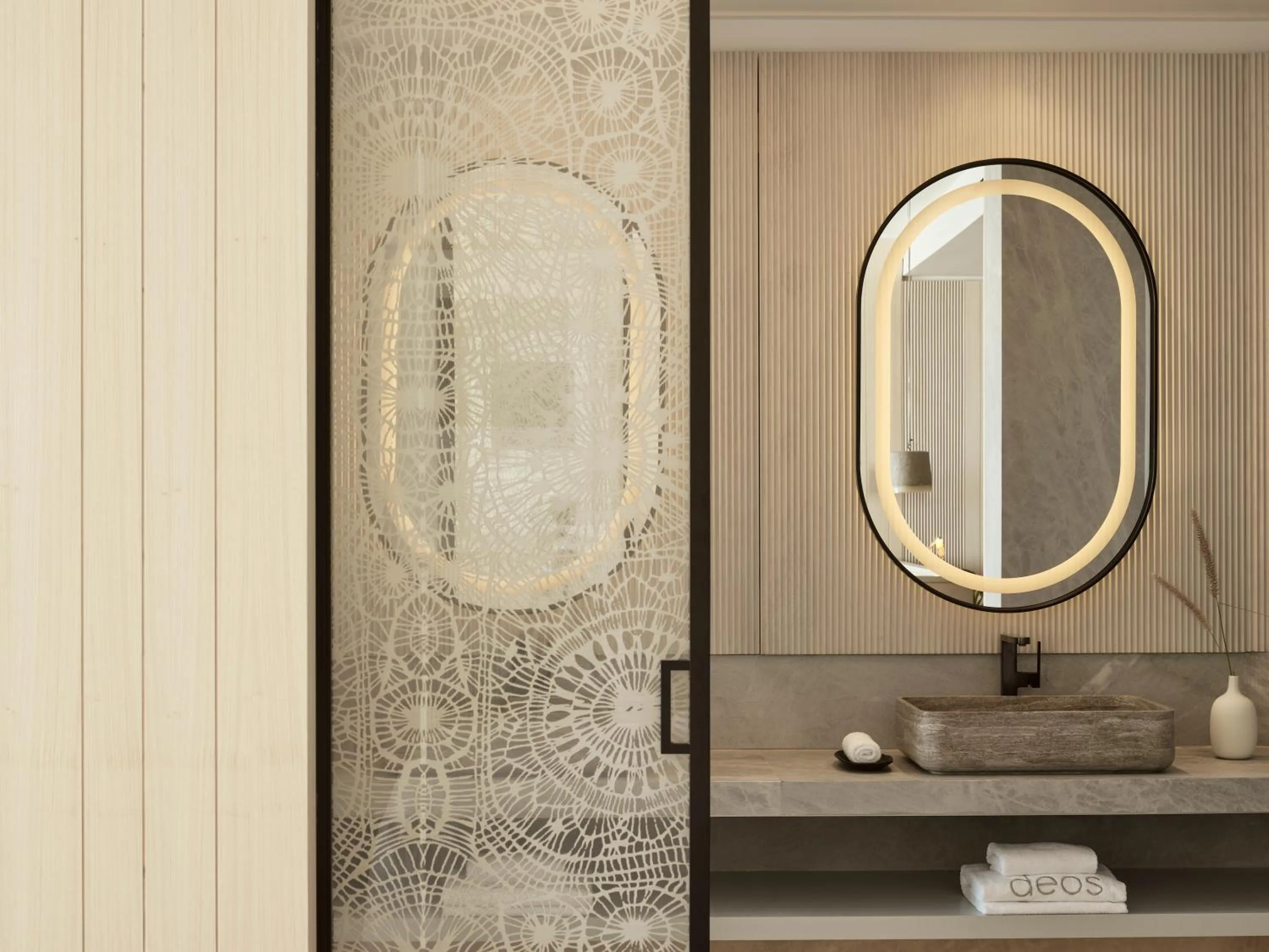 Bathroom in Deos Mykonos - A Myconian Collection Hotel