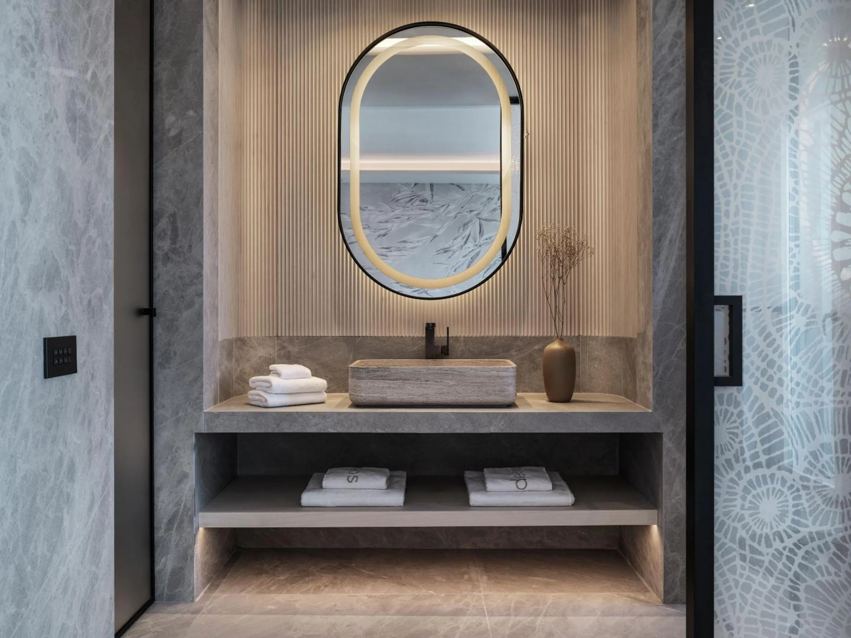 Shower in Deos Mykonos - A Myconian Collection Hotel