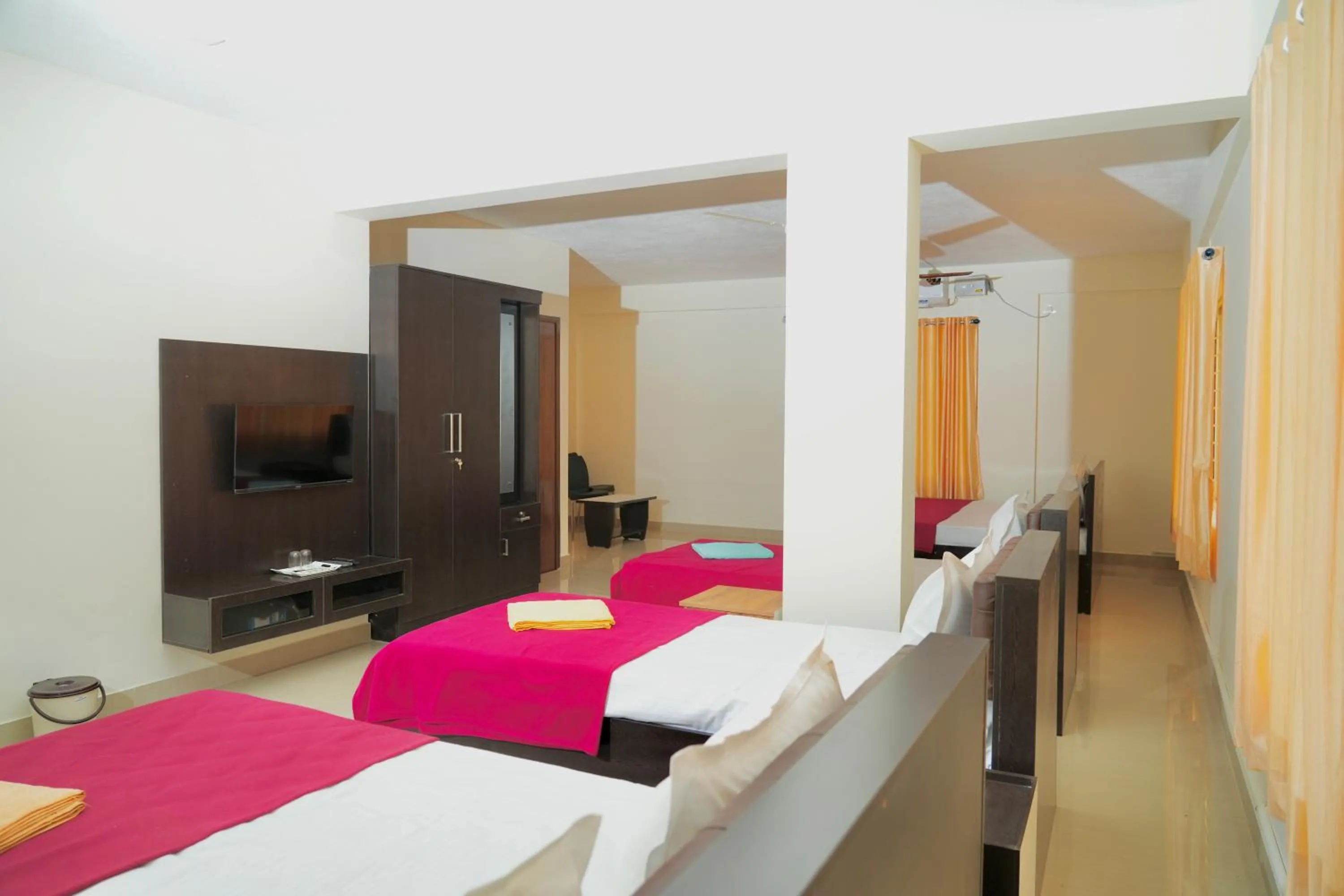 Bedroom, Bed in Shree Swarna Comforts