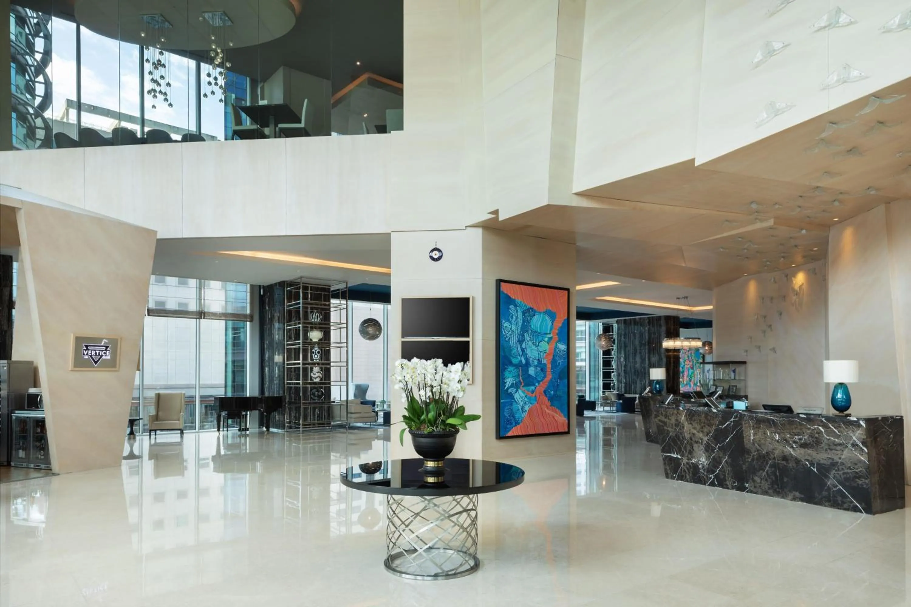 Lobby or reception in Wyndham Grand Istanbul Levent Hotel & Conference Center
