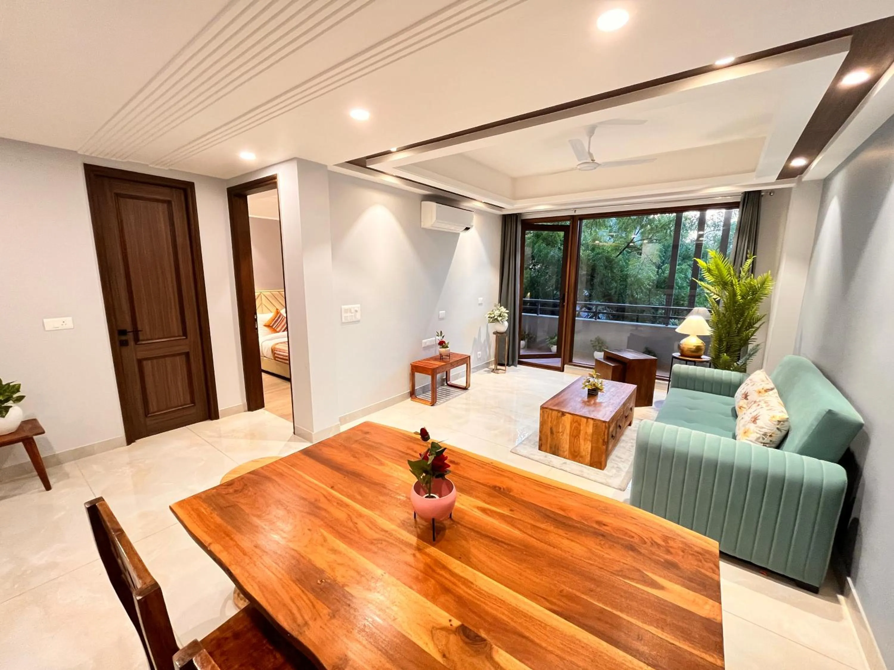 Living room in Hotel South Ex Residency - South Ex near AIIMS Delhi - Couple Friendly