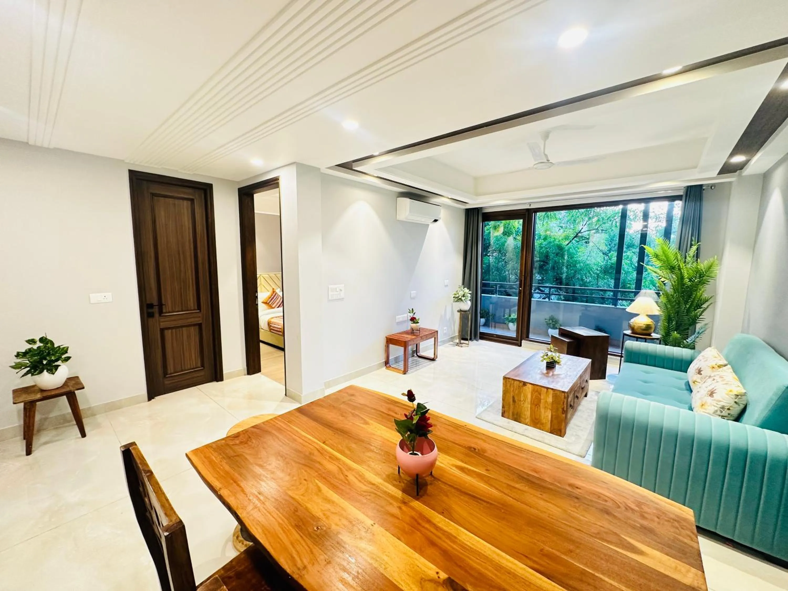 Living room in Hotel South Ex Residency - South Ex near AIIMS Delhi - Couple Friendly