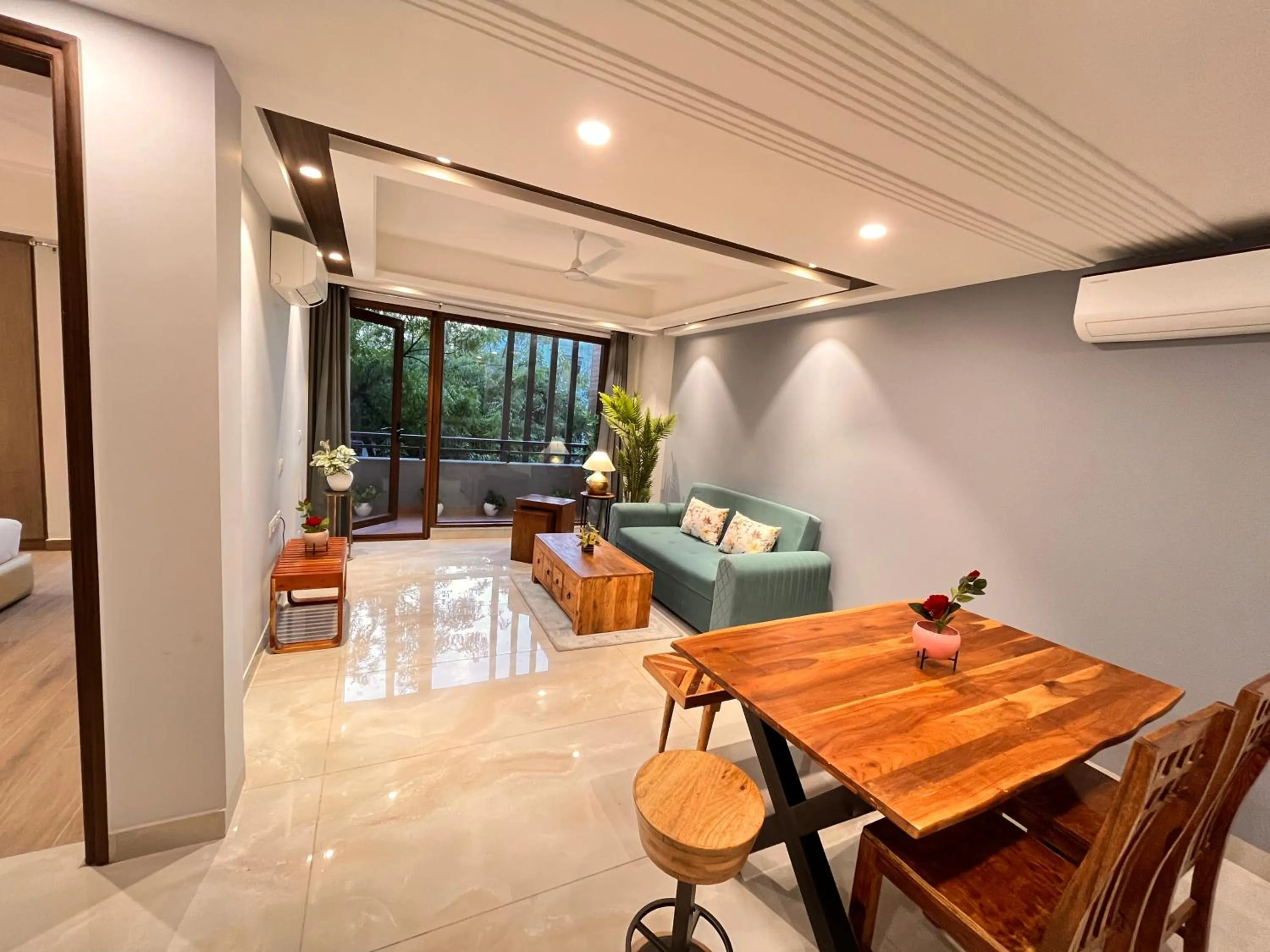 Living room in Hotel South Ex Residency - South Ex near AIIMS Delhi - Couple Friendly