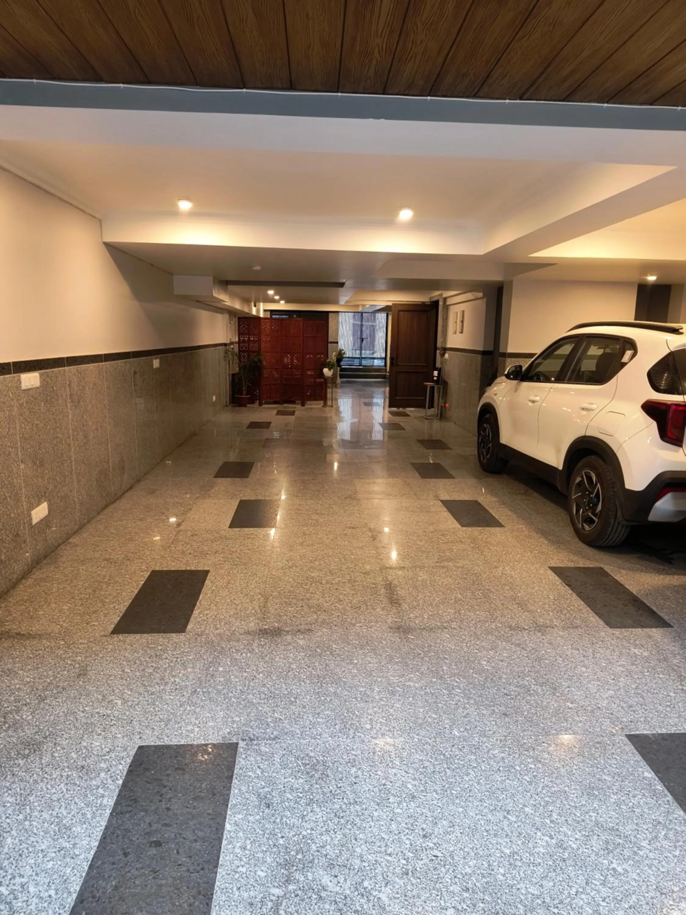 Parking in Hotel South Ex Residency - South Ex near AIIMS Delhi - Couple Friendly