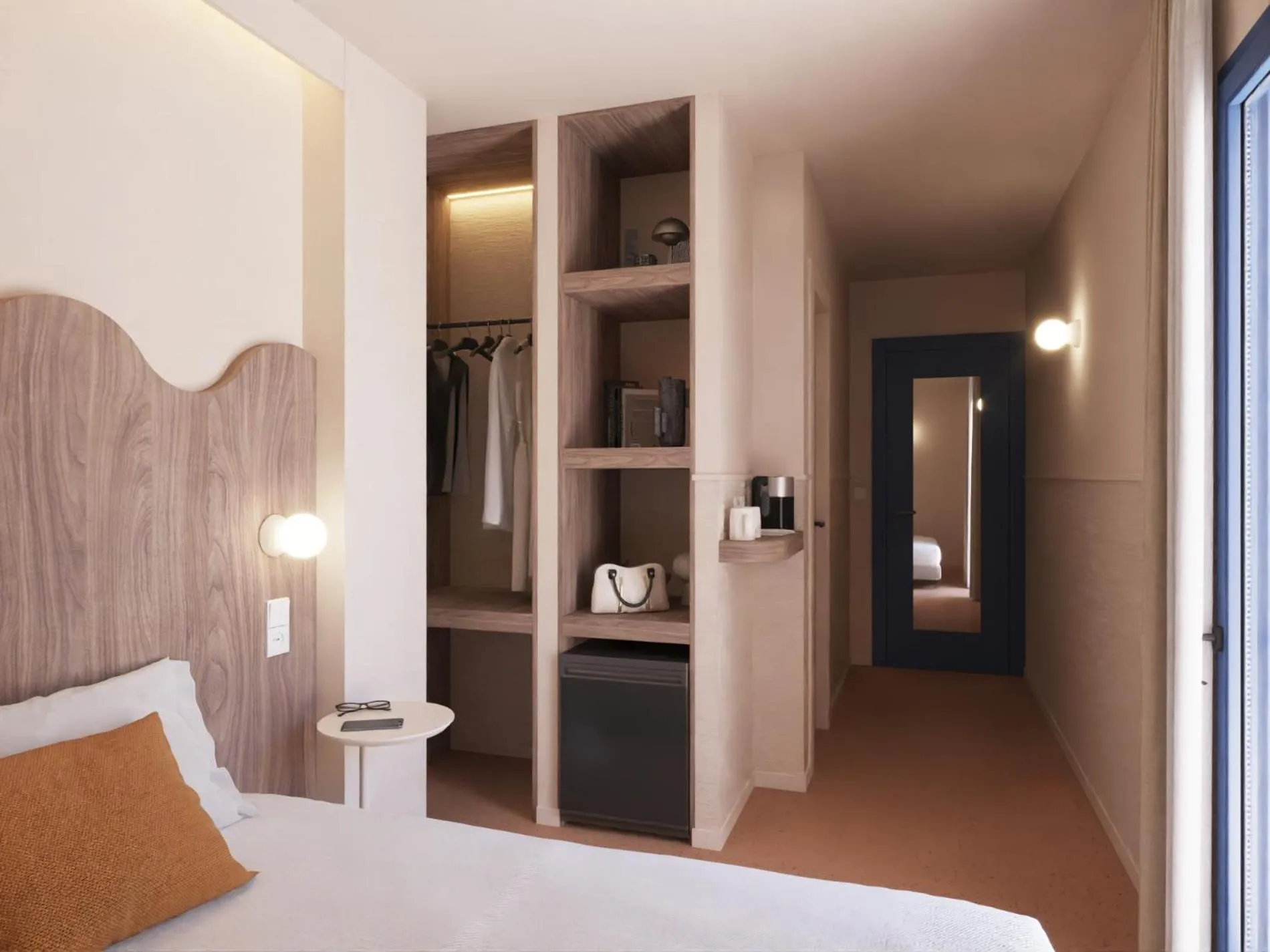 Bedroom, Bed in Hotel Goya