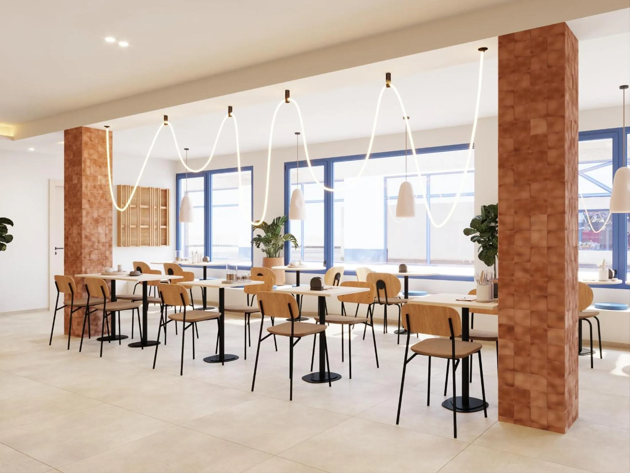 Lobby or reception, Restaurant/Places to Eat in Hotel Goya