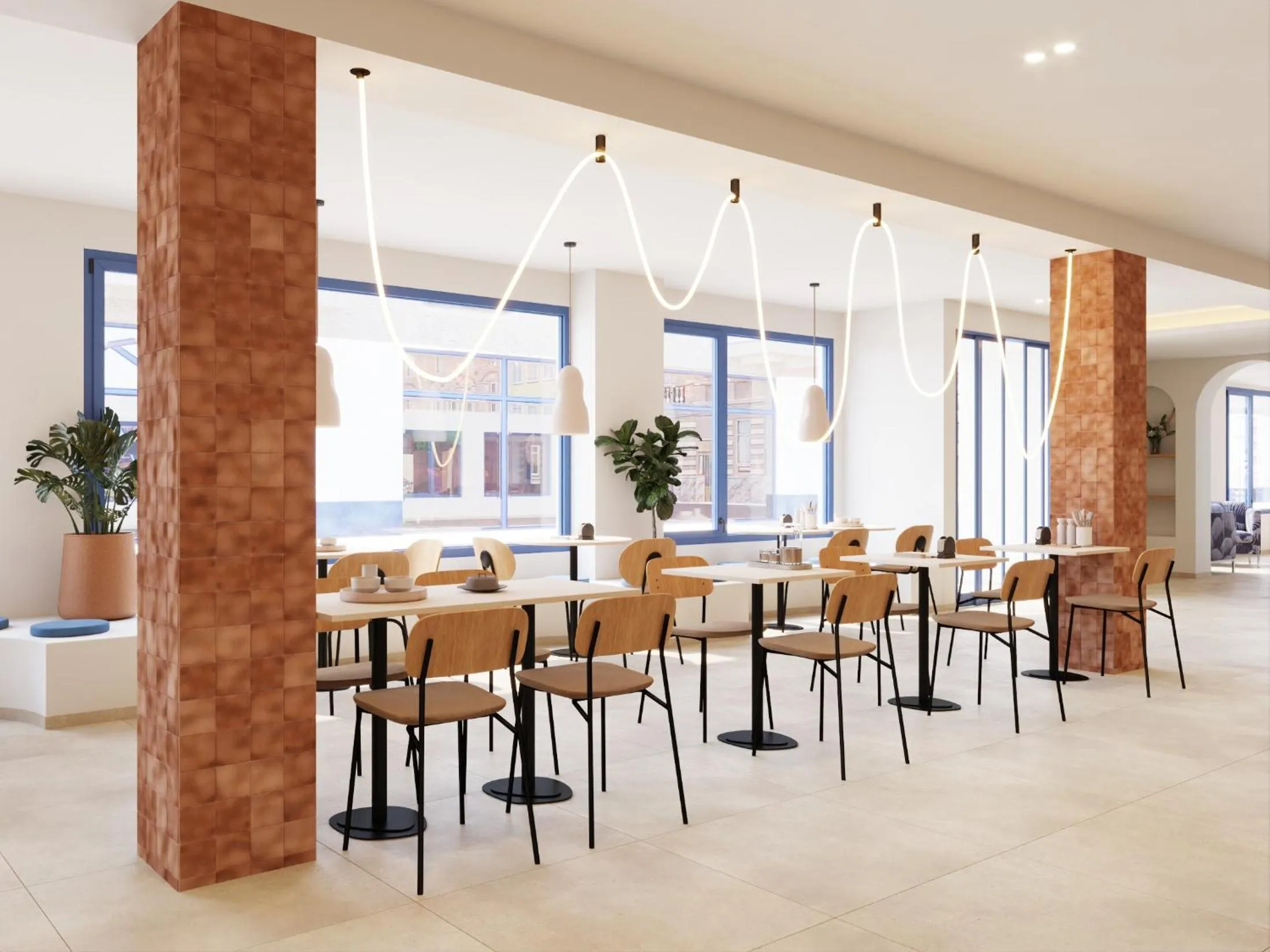 Lobby or reception, Restaurant/Places to Eat in Hotel Goya