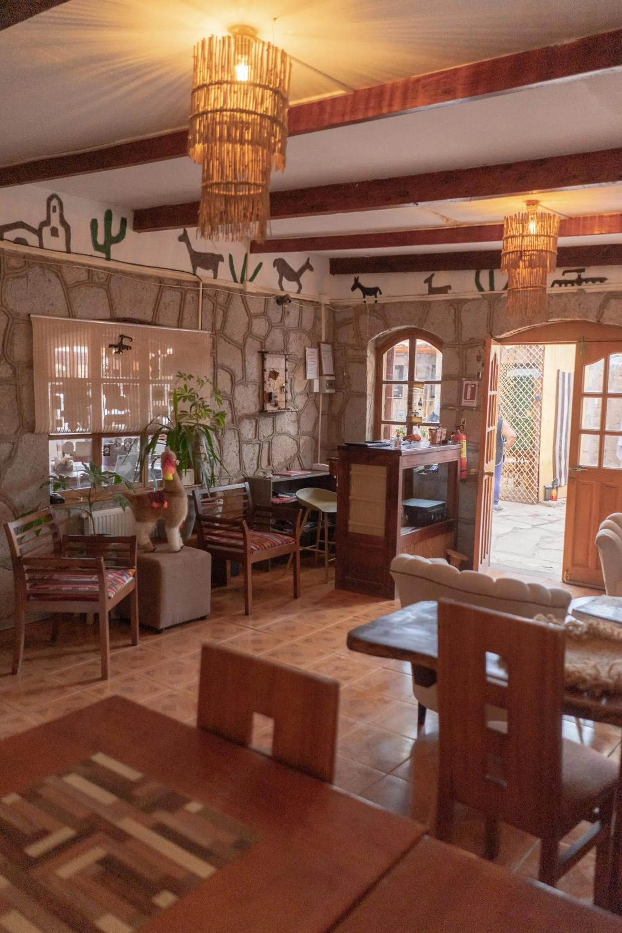 Living room in Hostal Katarpe