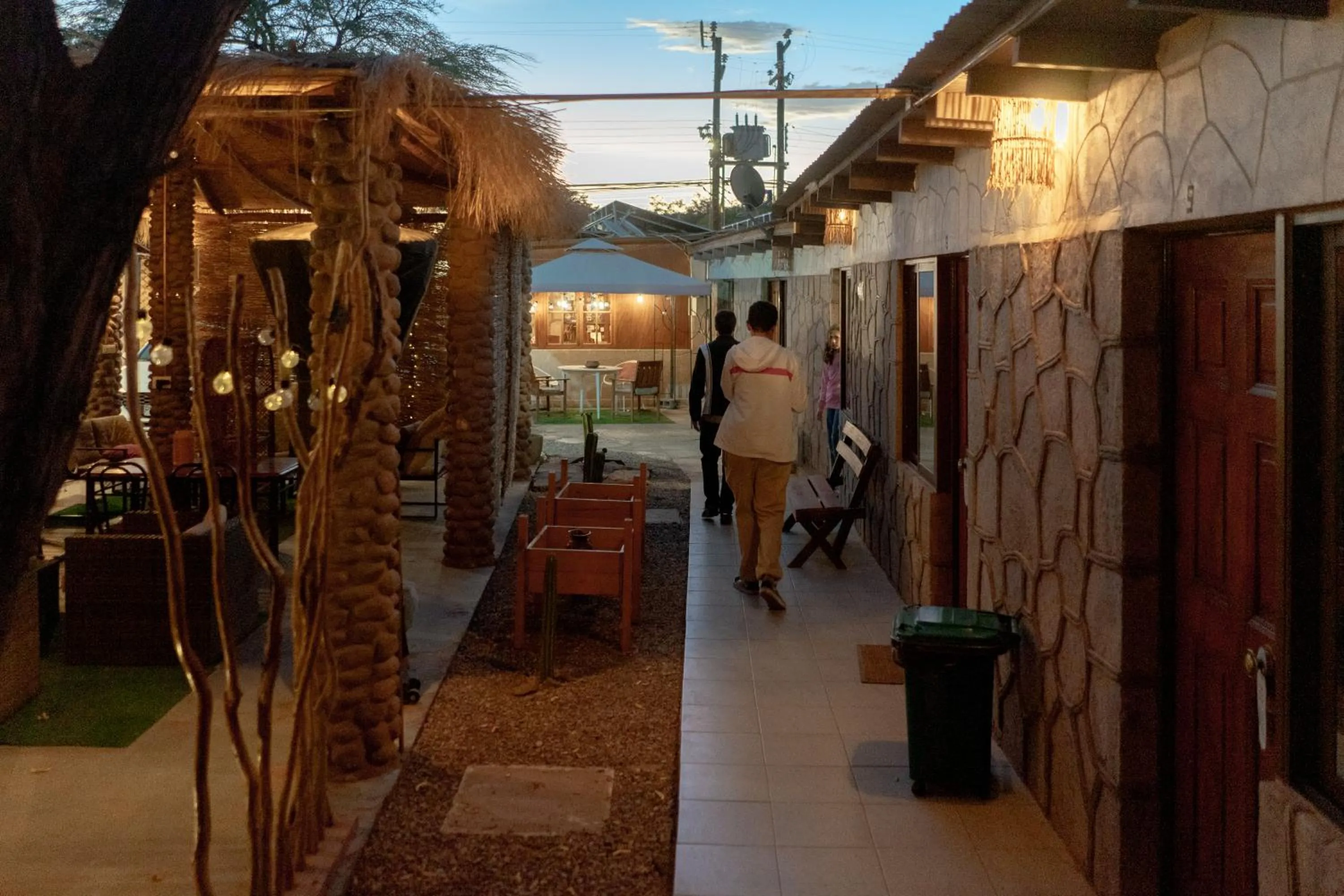 Inner courtyard view in Hostal Katarpe