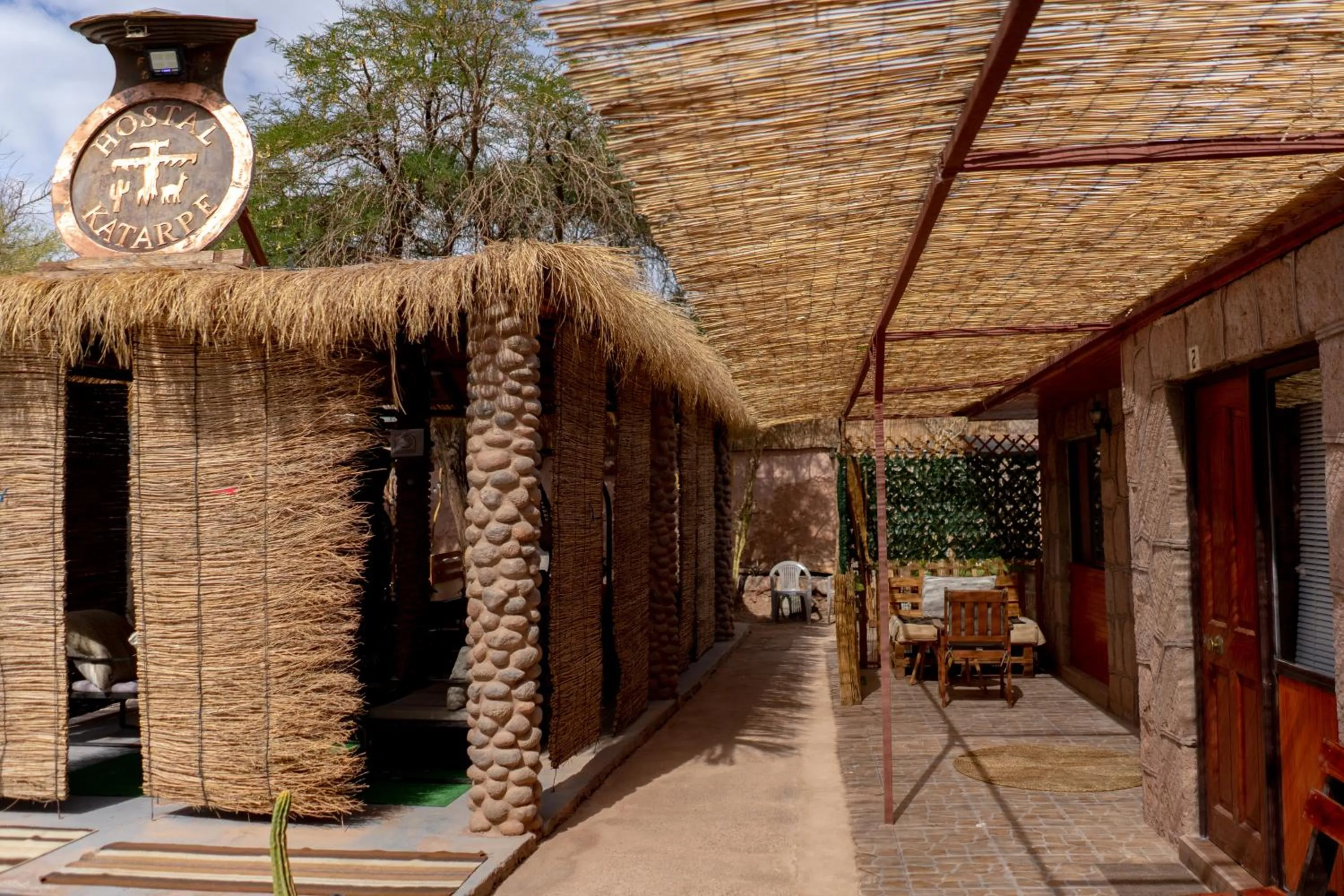 Patio in Hostal Katarpe