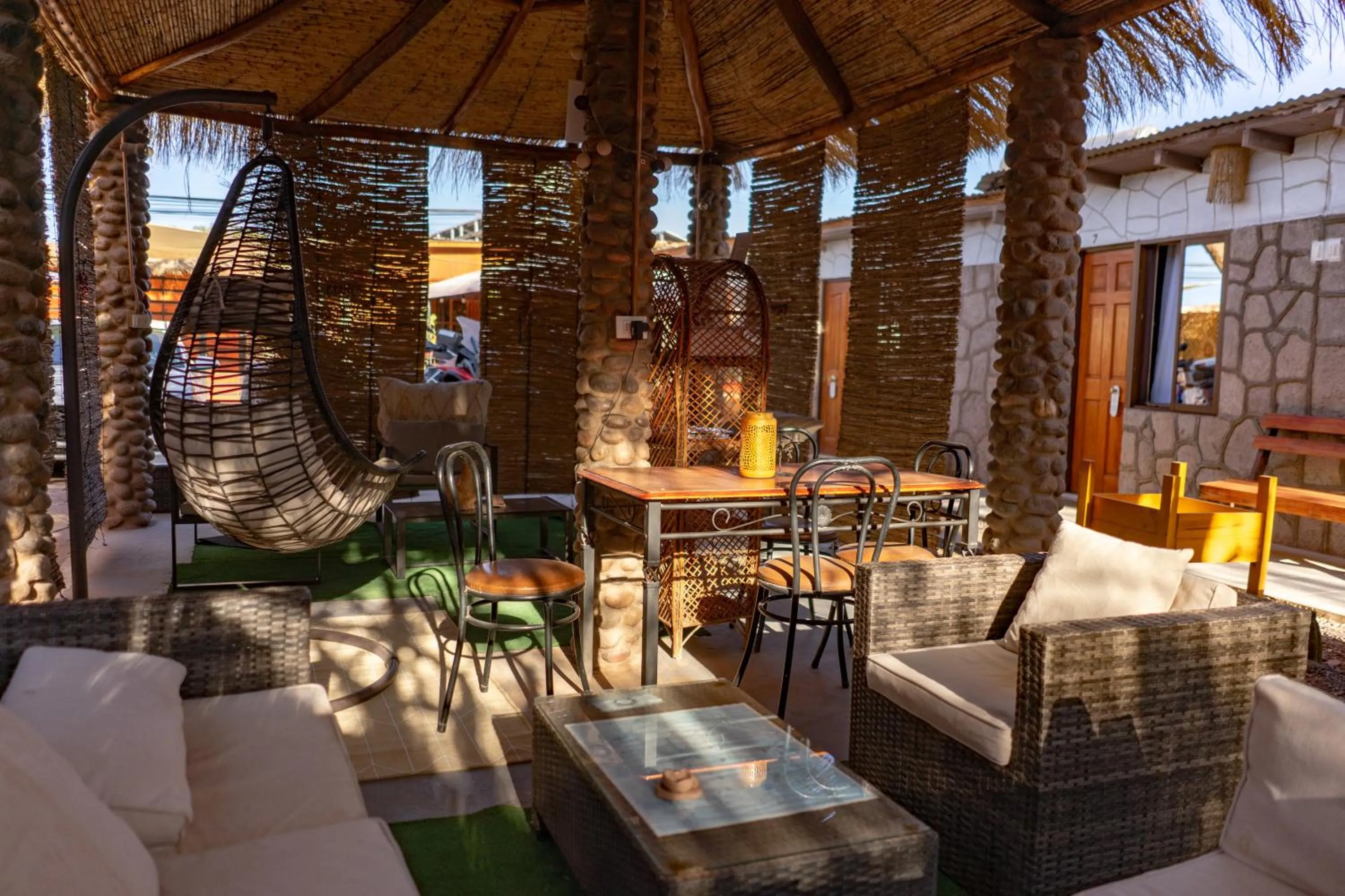 Patio in Hostal Katarpe