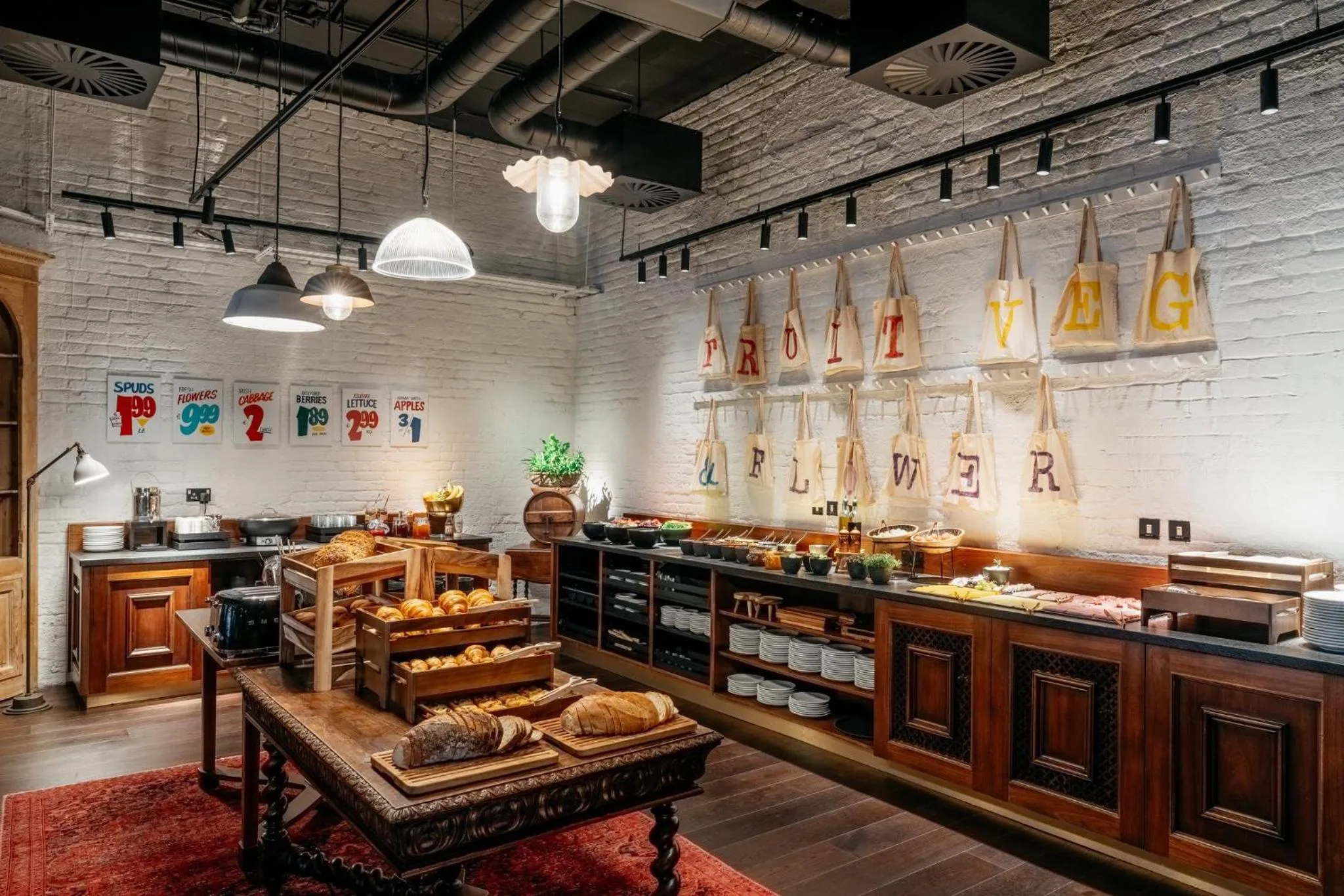 Buffet breakfast in Ruby Molly Hotel Dublin