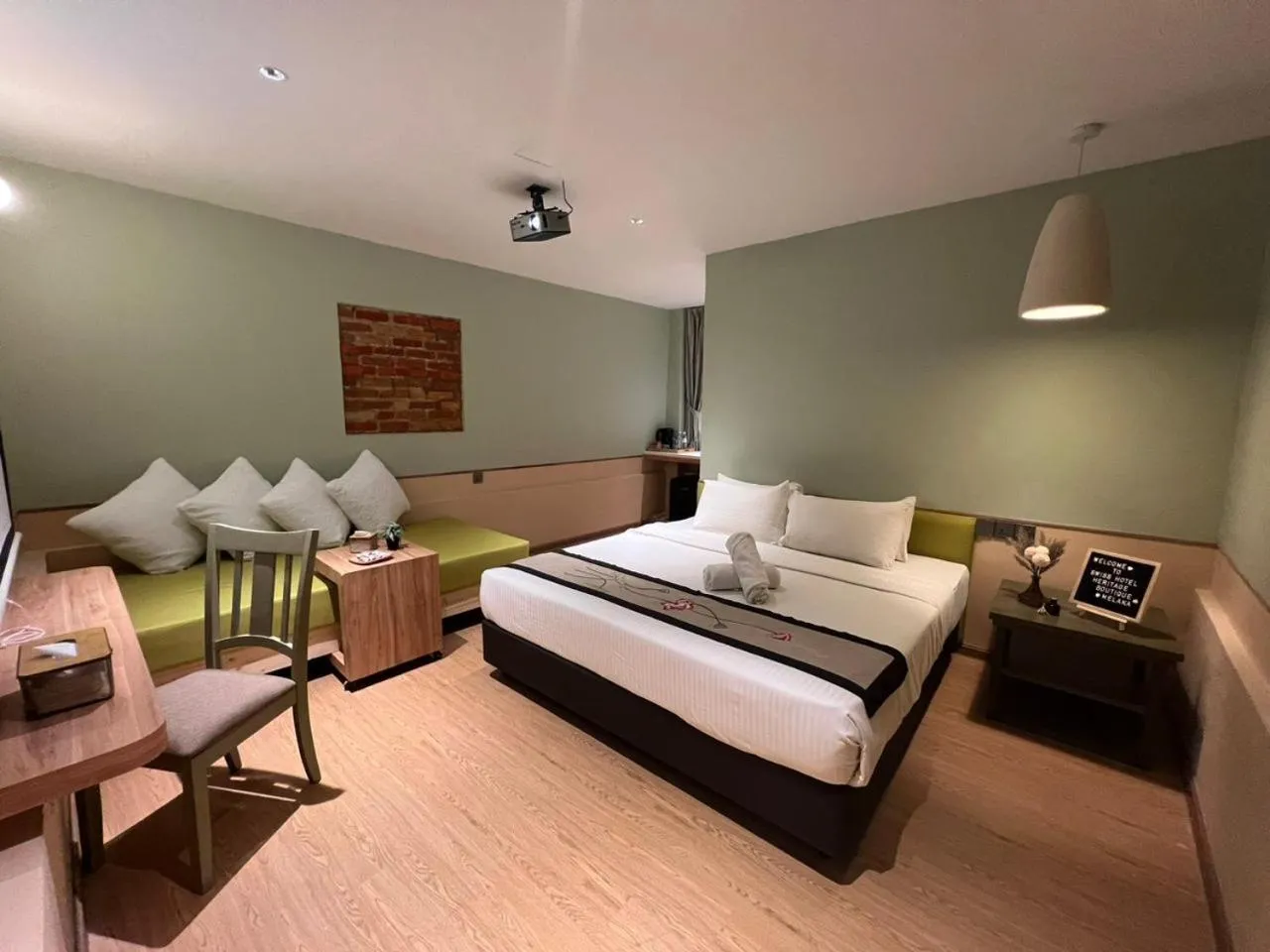 Bed in Swiss Hotel Heritage Boutique Melaka