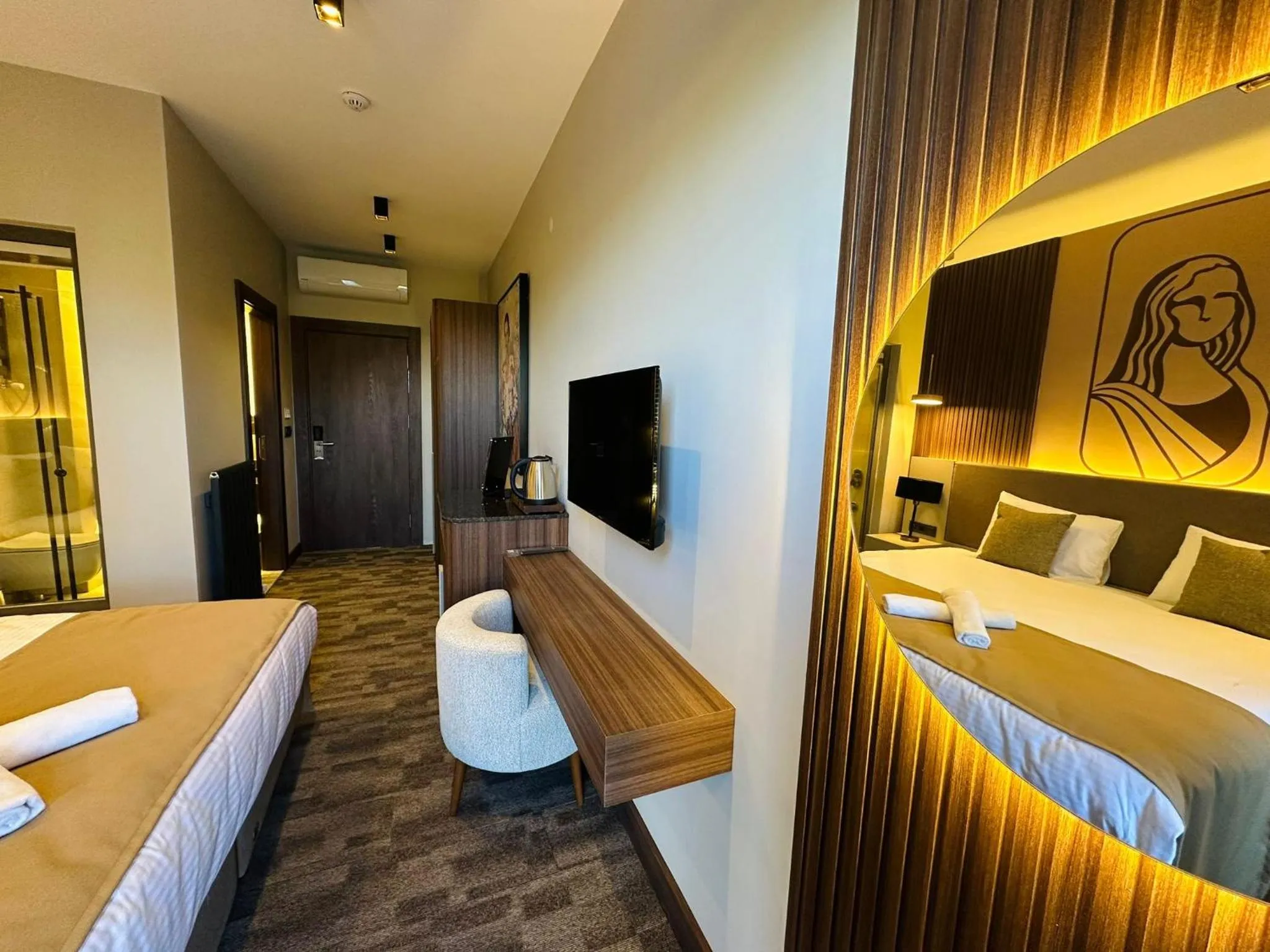 Bed in MONALİSA HOTELS ÇANAKKALE