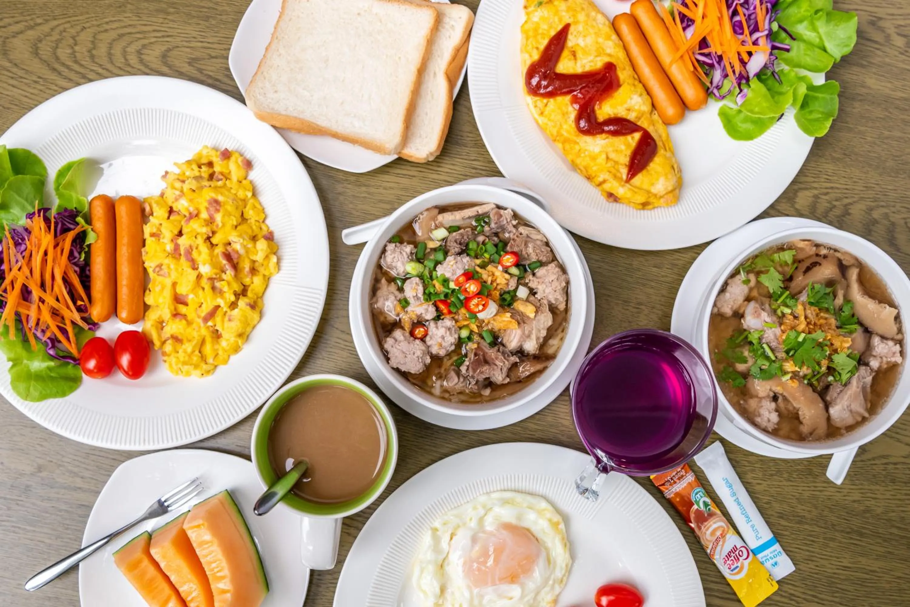 Buffet breakfast in The Pig House Khao Yai - SHA Plus