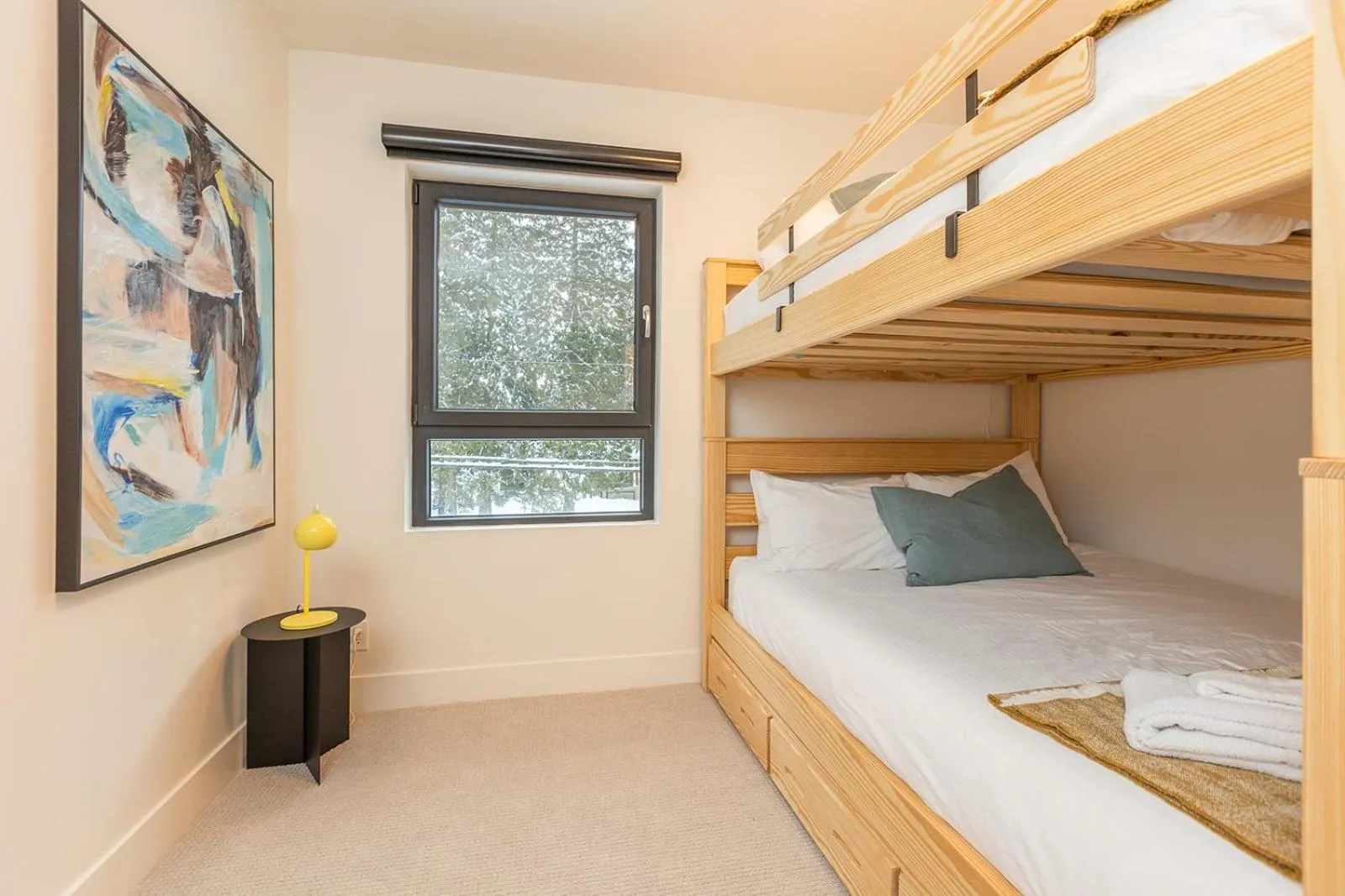 Bed in Tally Ho by Revelstoke Vacations