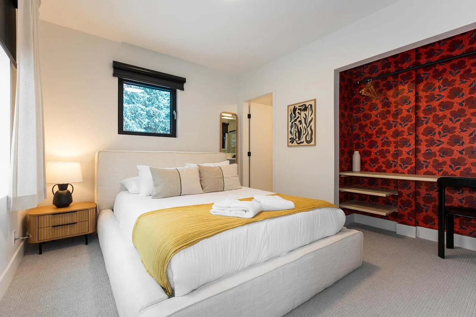 Bed in Tally Ho by Revelstoke Vacations