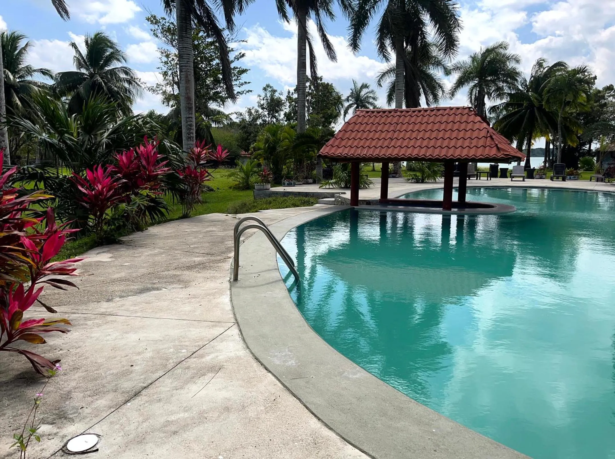 Pool view in Xanthus Hotel