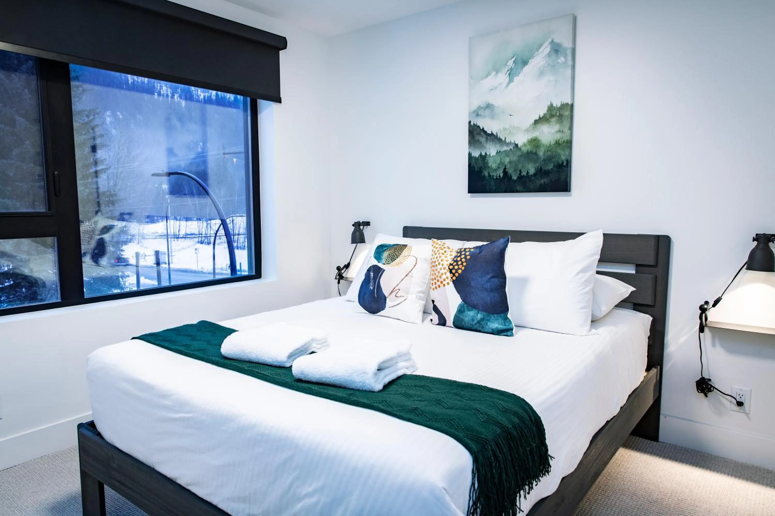 Bed in Separate Reality Retreat by Revelstoke Vacations