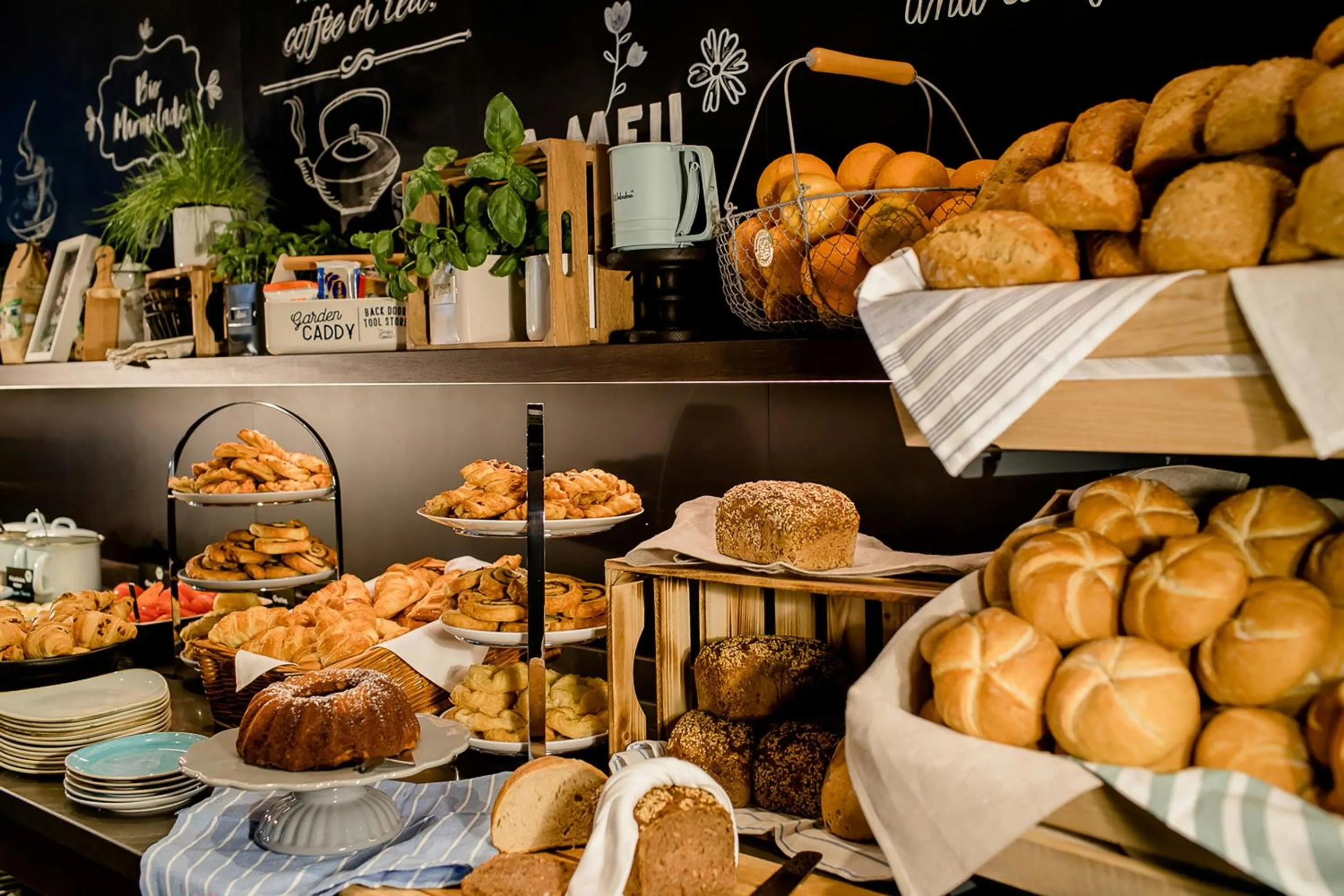 Buffet breakfast in Motel One Magdeburg
