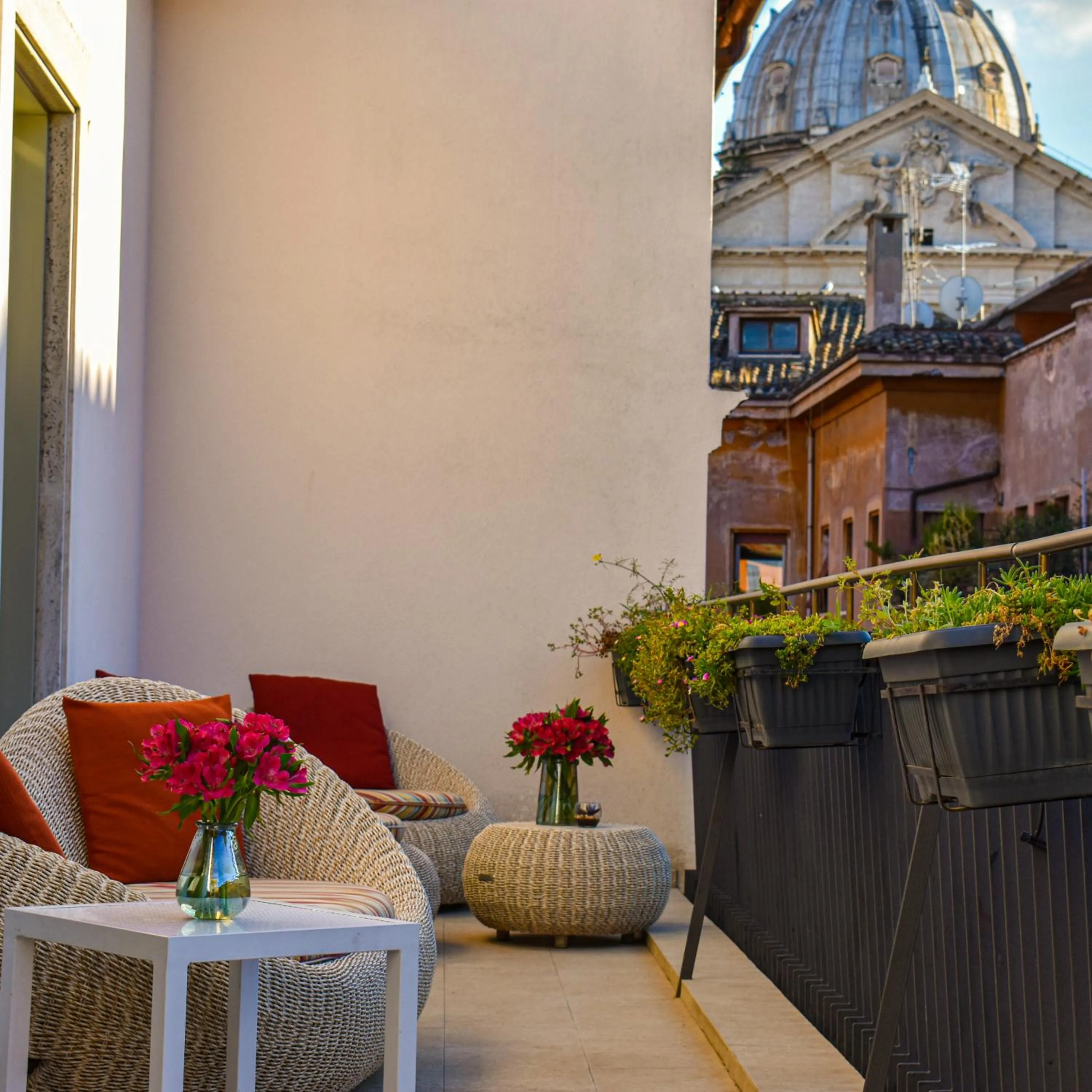 Balcony/Terrace in Palazzo Navona Hotel