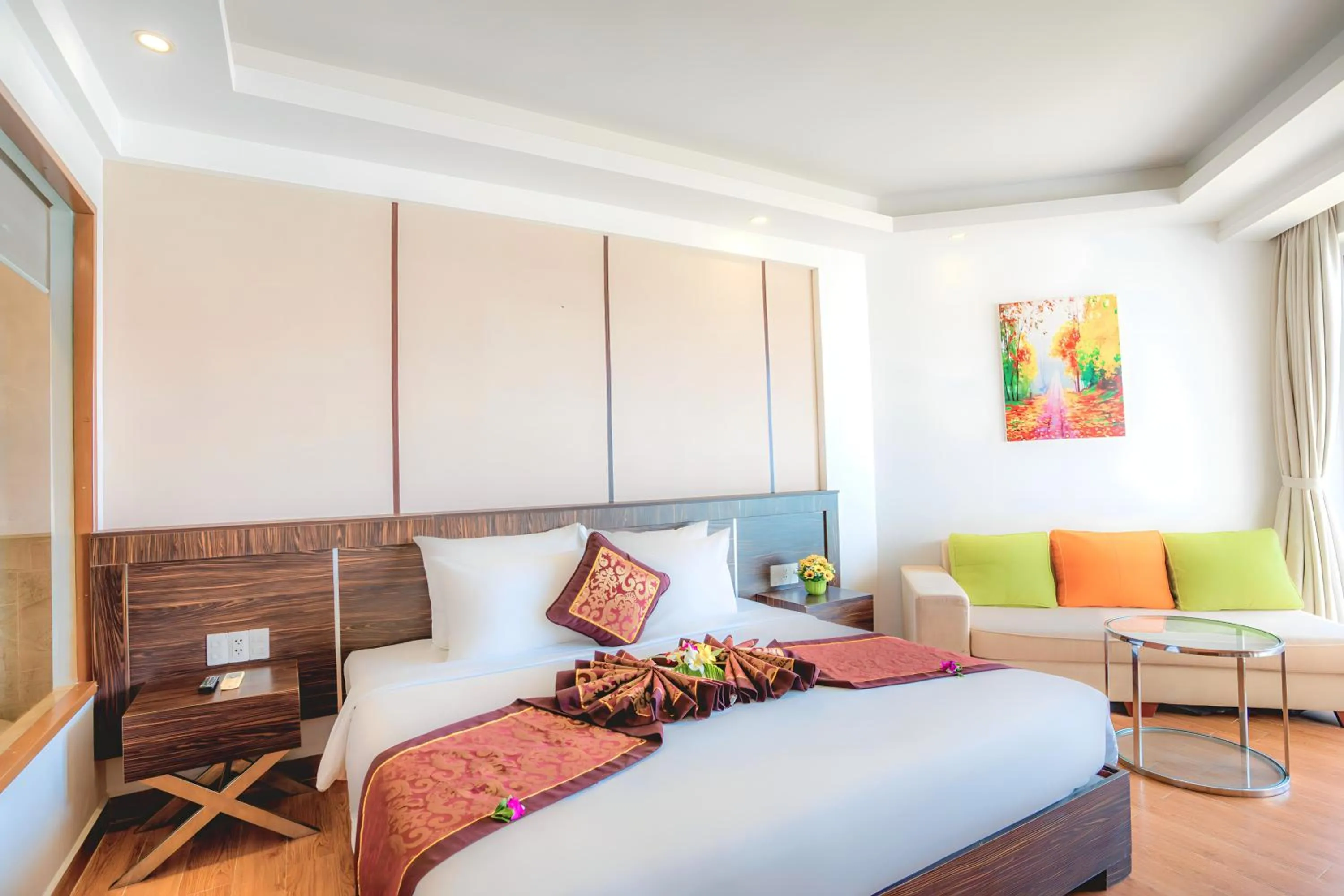 Bed in Ocean Waves Resort Cam Ranh
