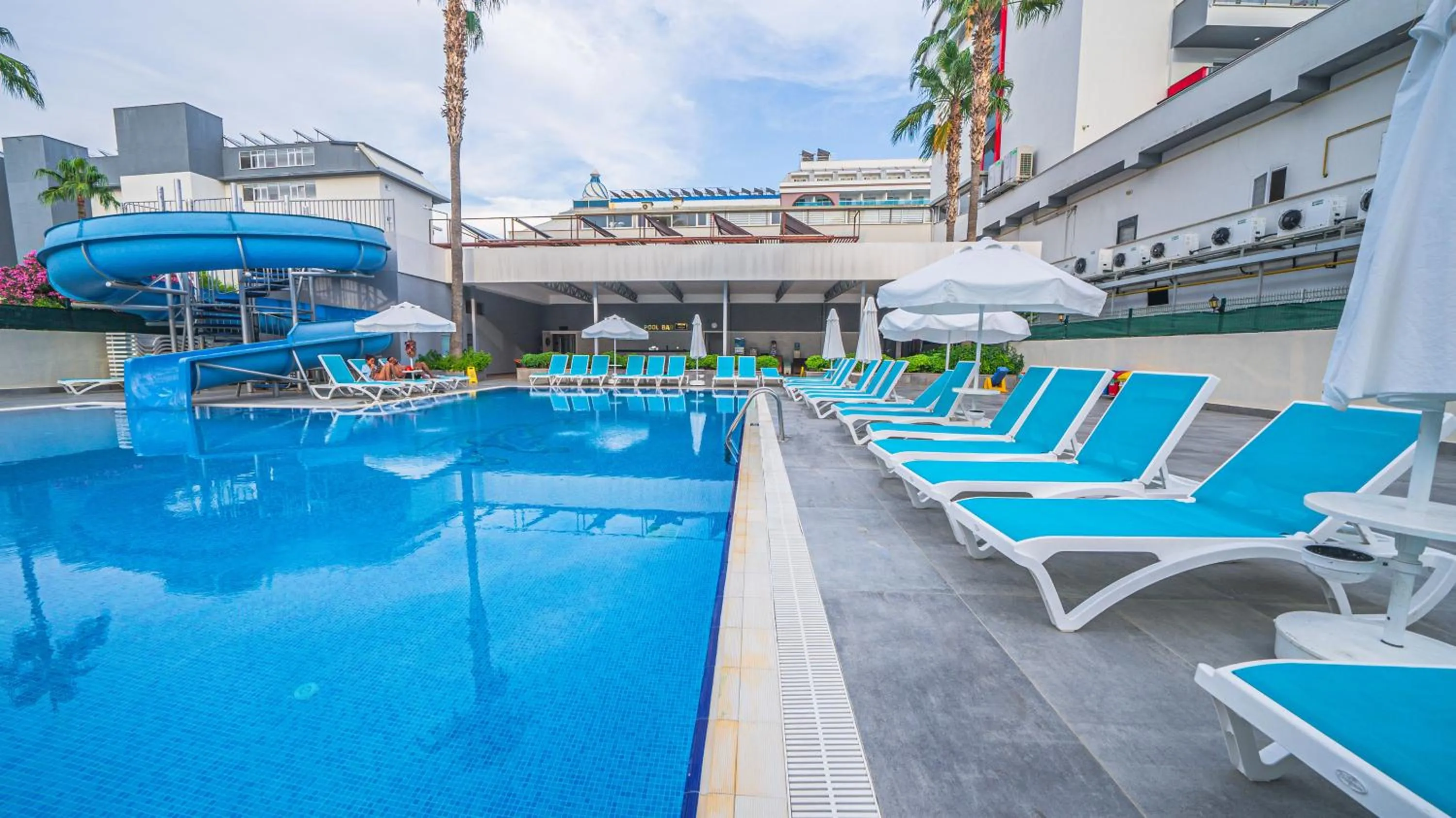 Pool view in SEA BIRD BEACH