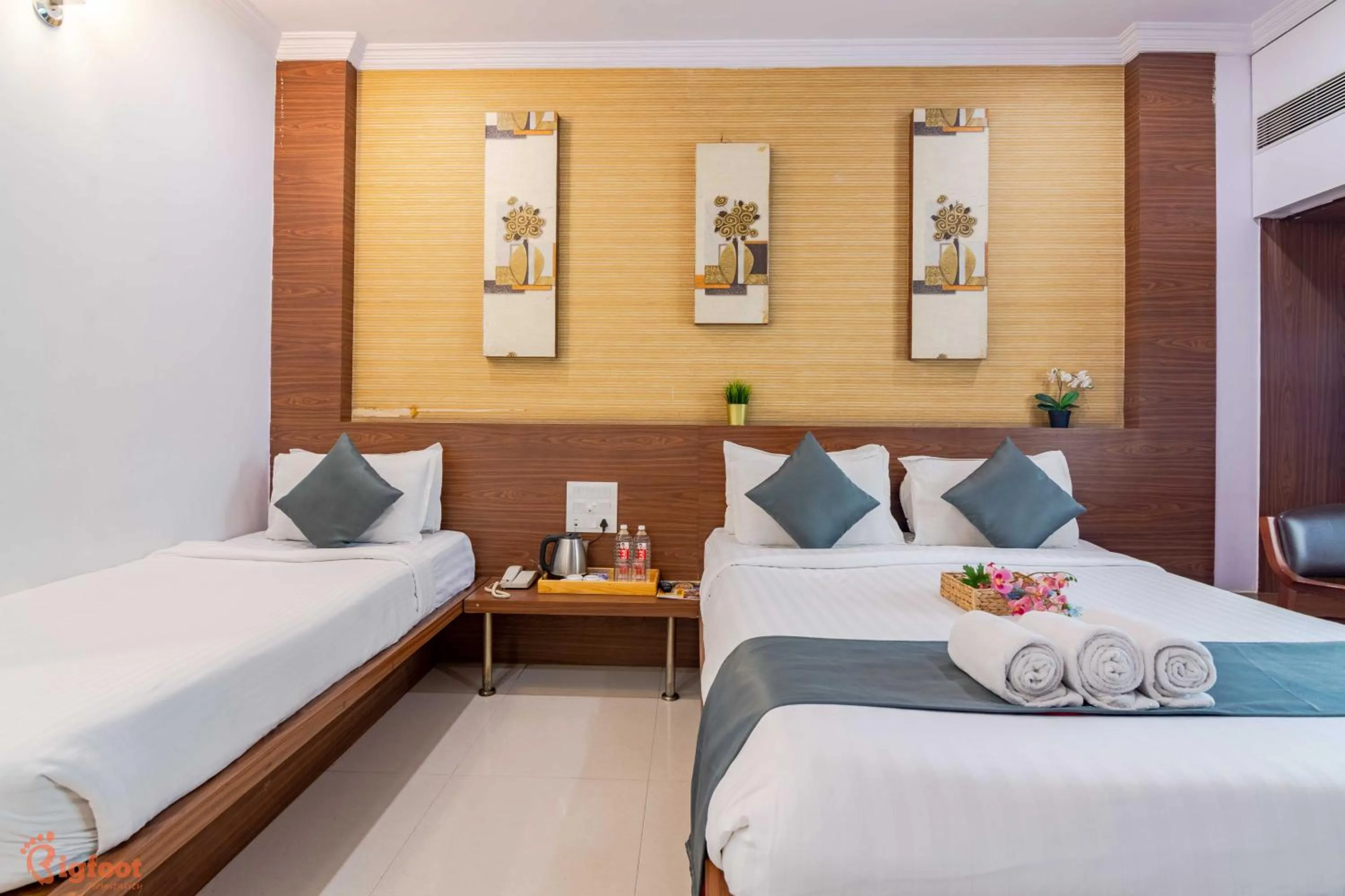 Photo of the whole room, Bed in Hotel Sai Shree