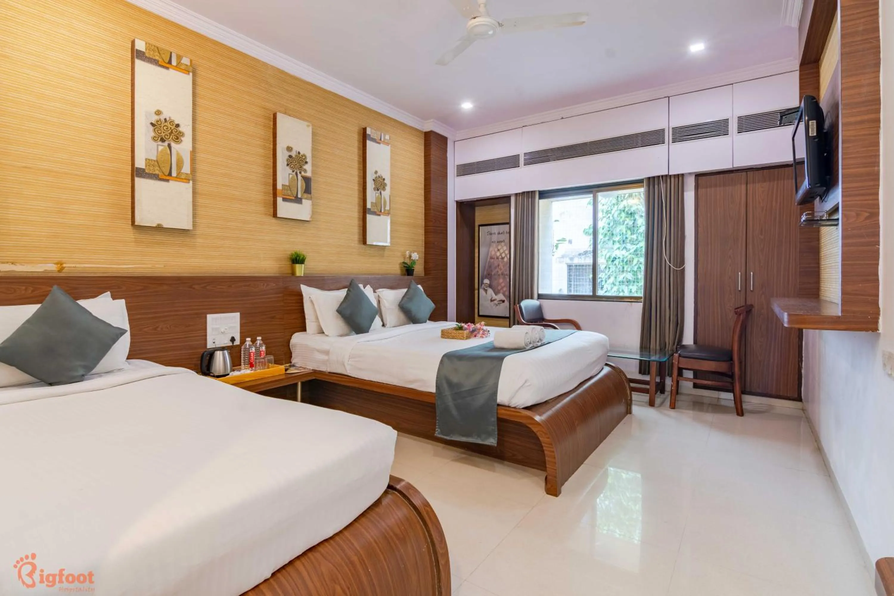 Photo of the whole room, Bed in Hotel Sai Shree