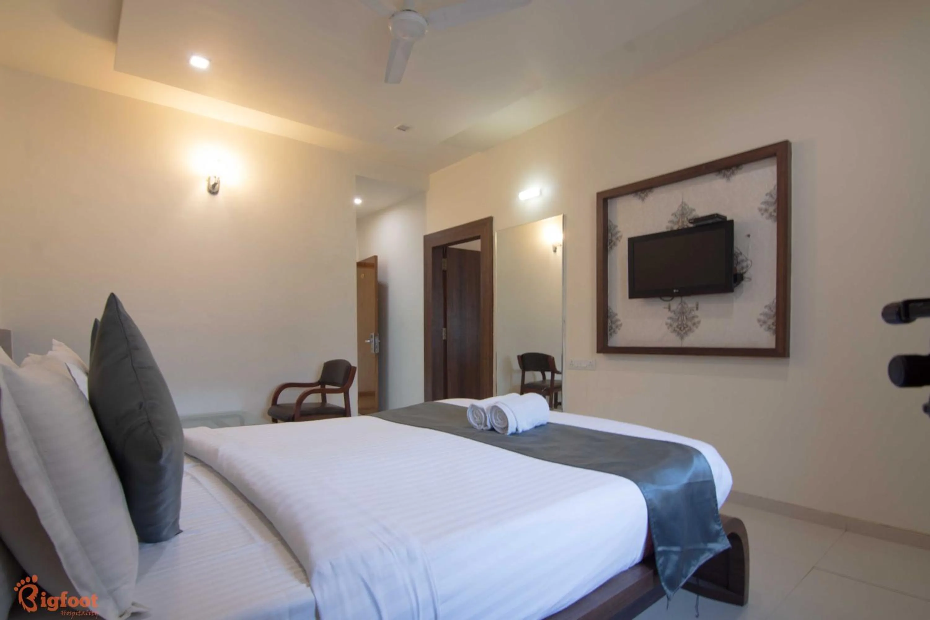 Bed in Hotel Sai Shree