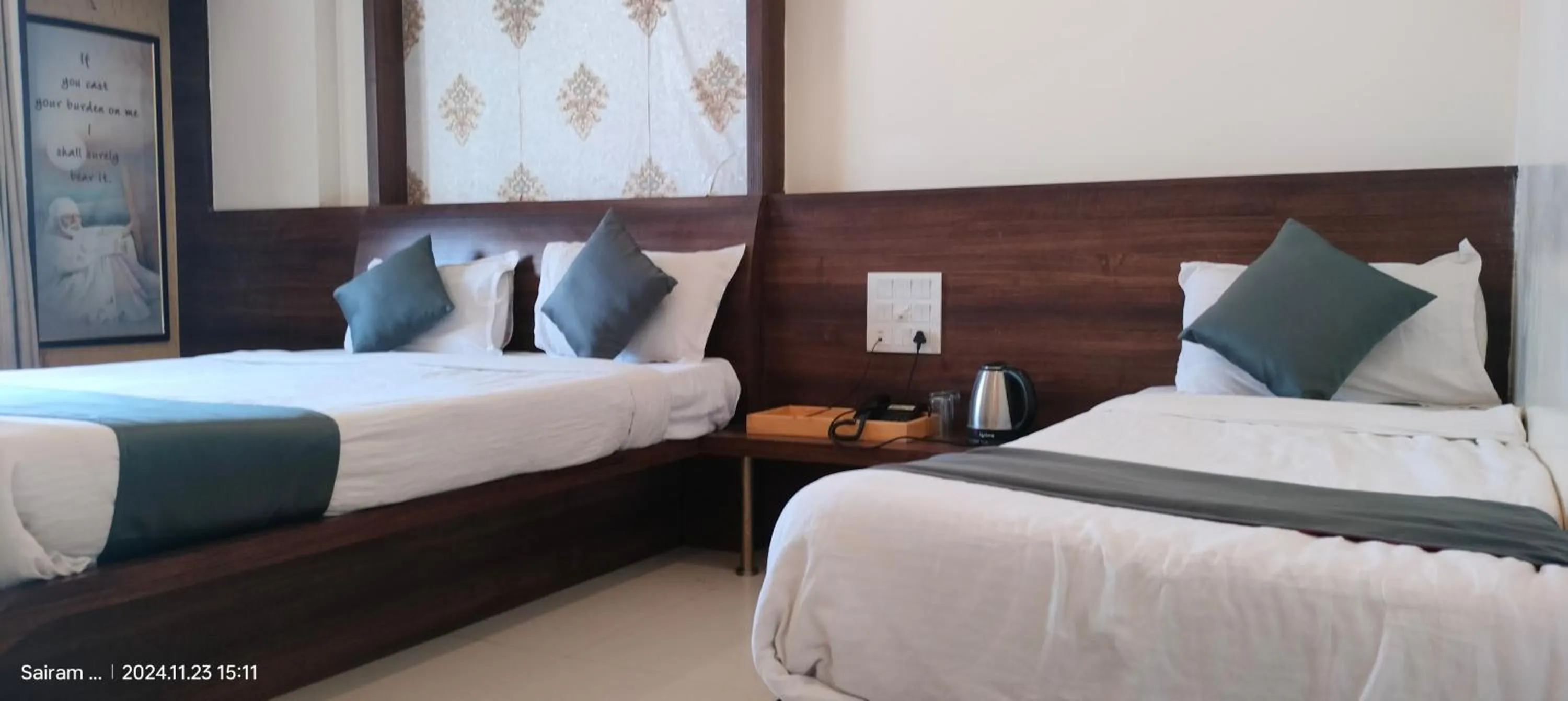 Bed in Hotel Sai Shree