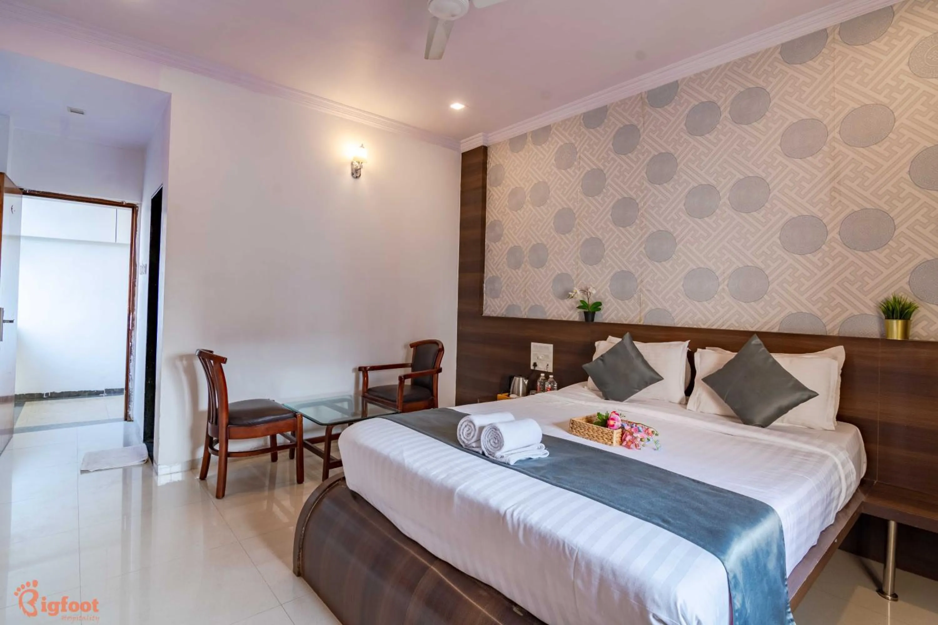 Photo of the whole room, Bed in Hotel Sai Shree