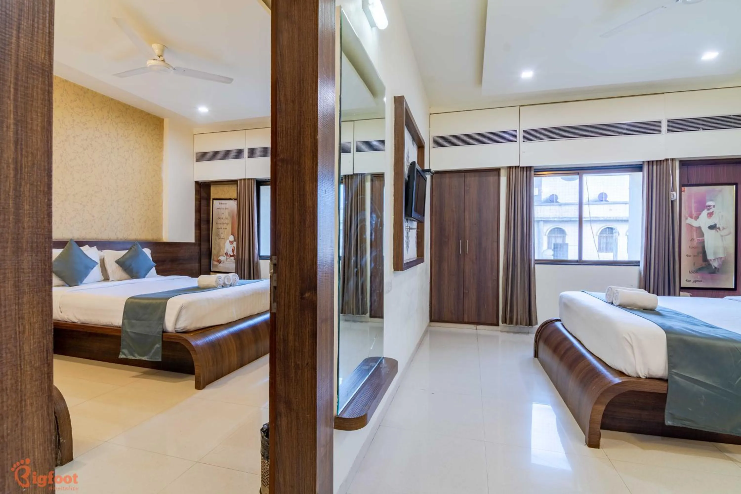 Photo of the whole room, Bed in Hotel Sai Shree