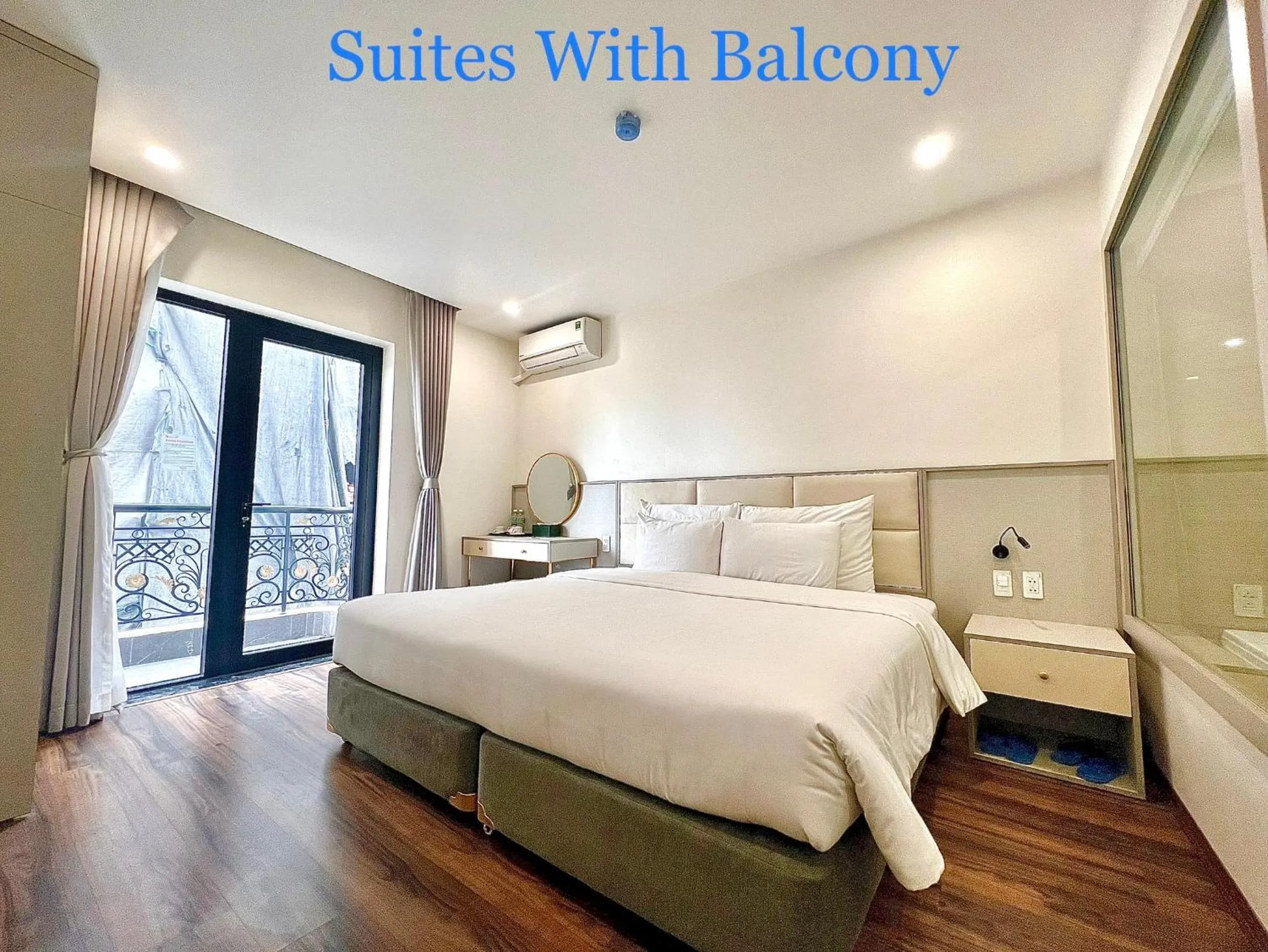 Bed in Grand Dragon Noi Bai Hotel