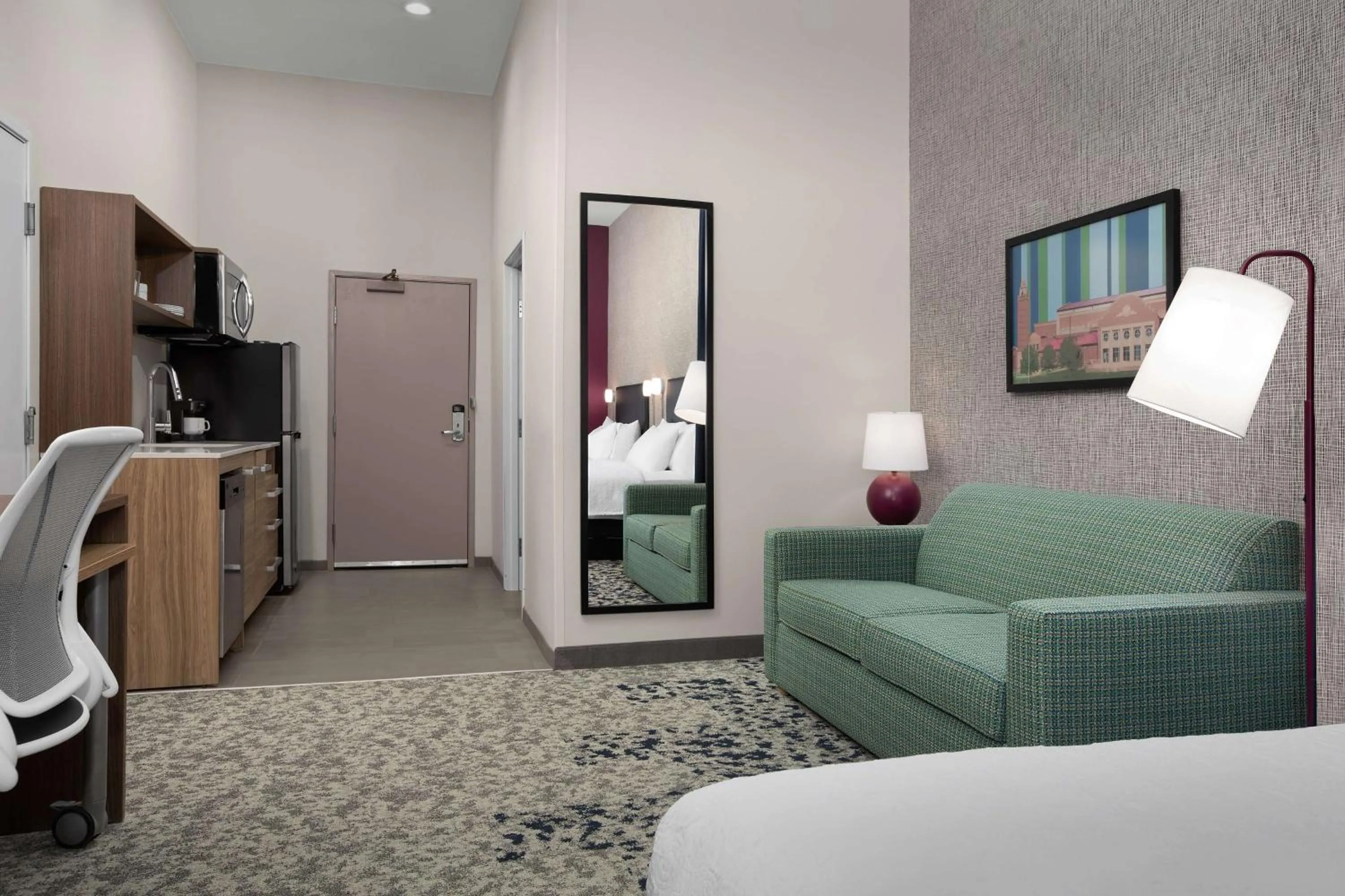 Photo of the whole room, Bed in Home2 Suites By Hilton Lubbock University
