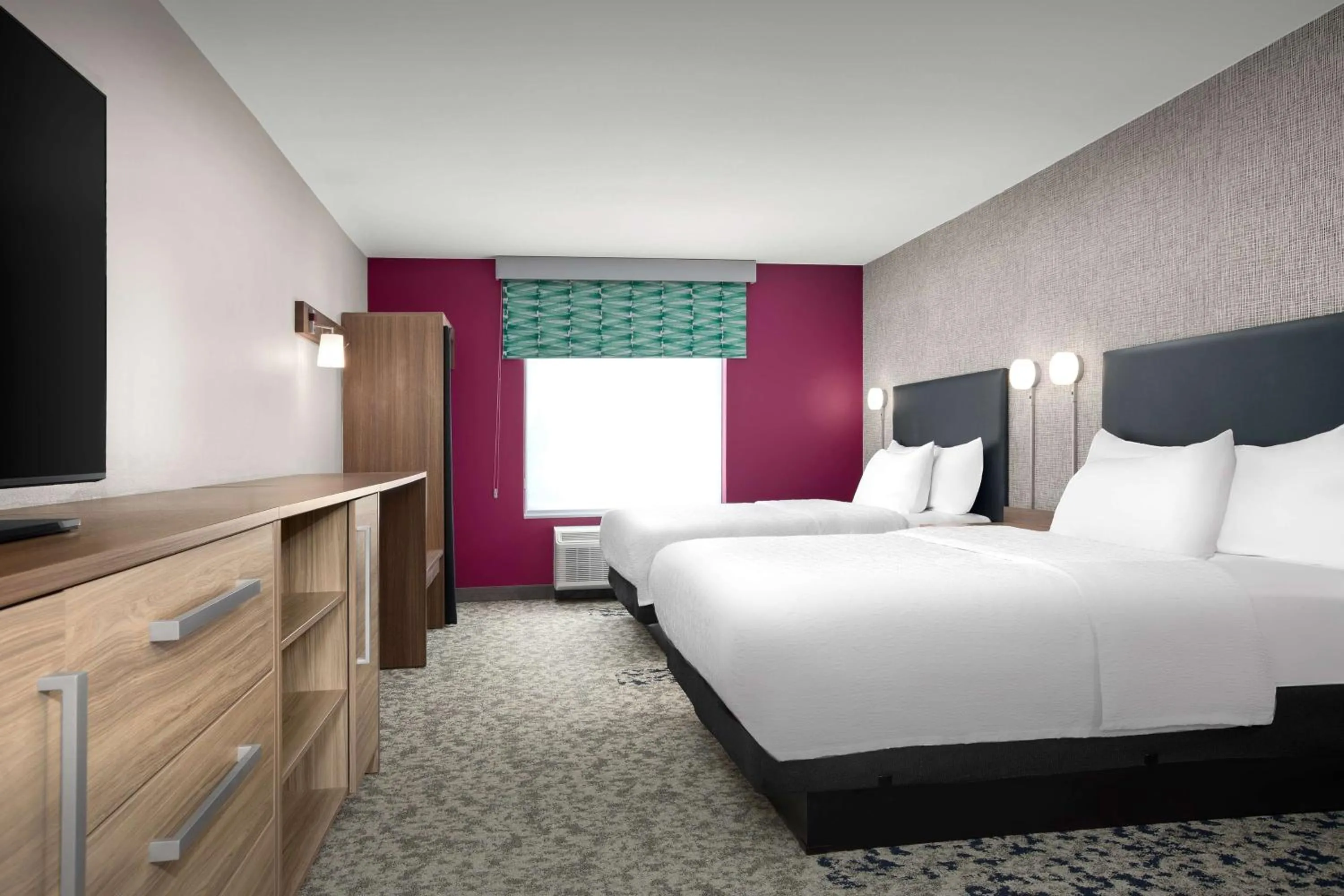 Bed in Home2 Suites By Hilton Lubbock University