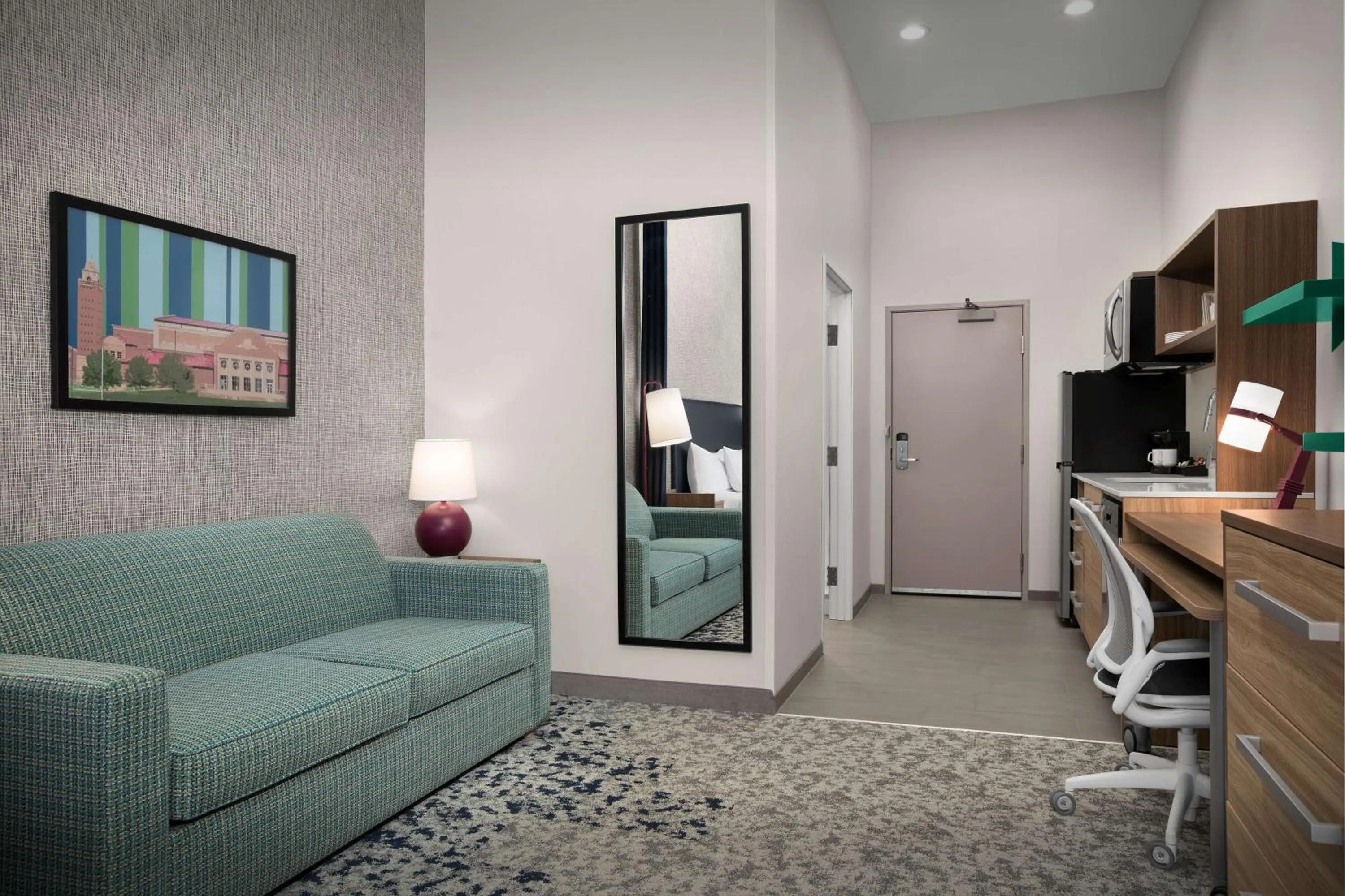 Bed in Home2 Suites By Hilton Lubbock University