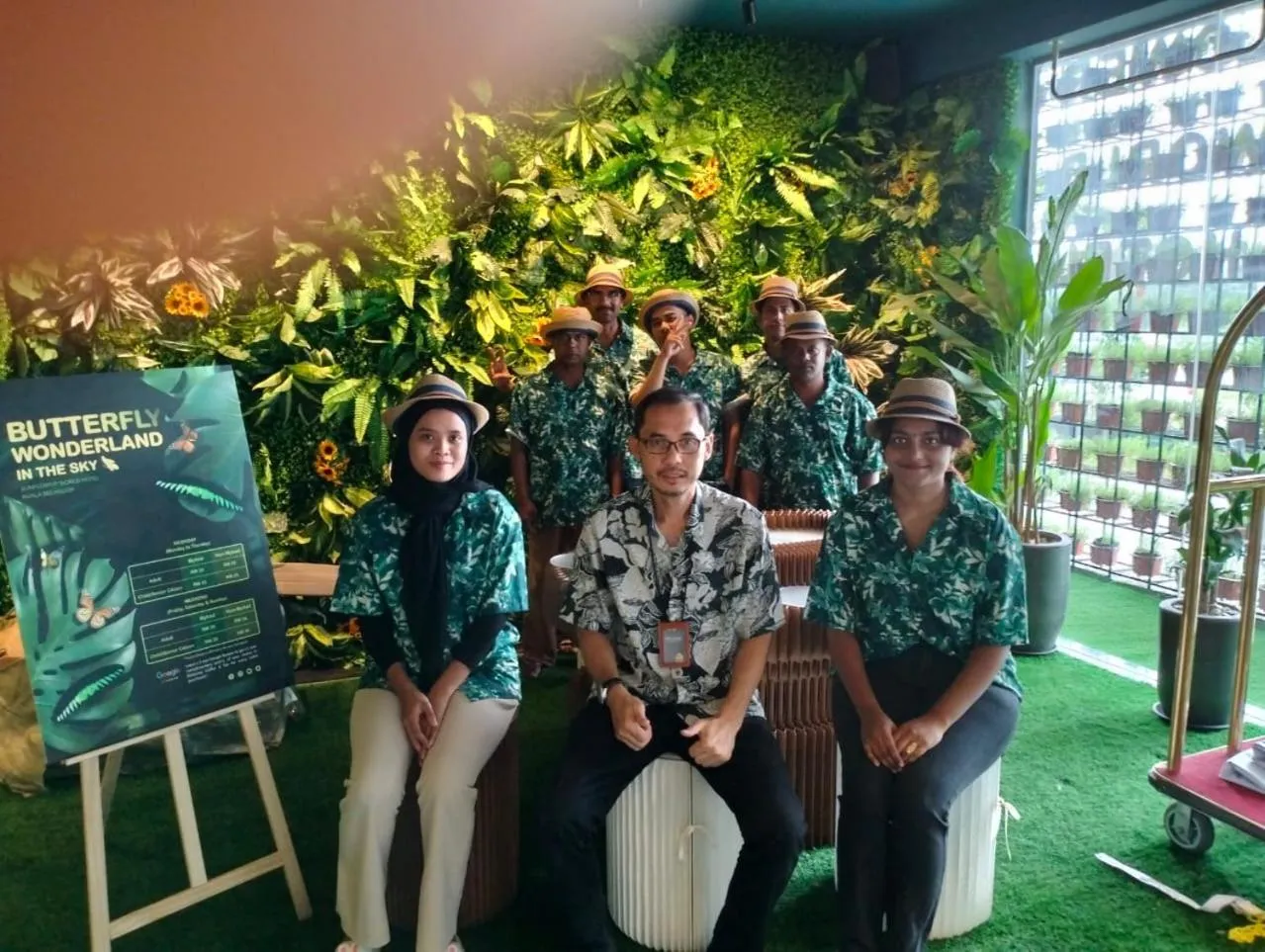 People in Sunflower World Hotel