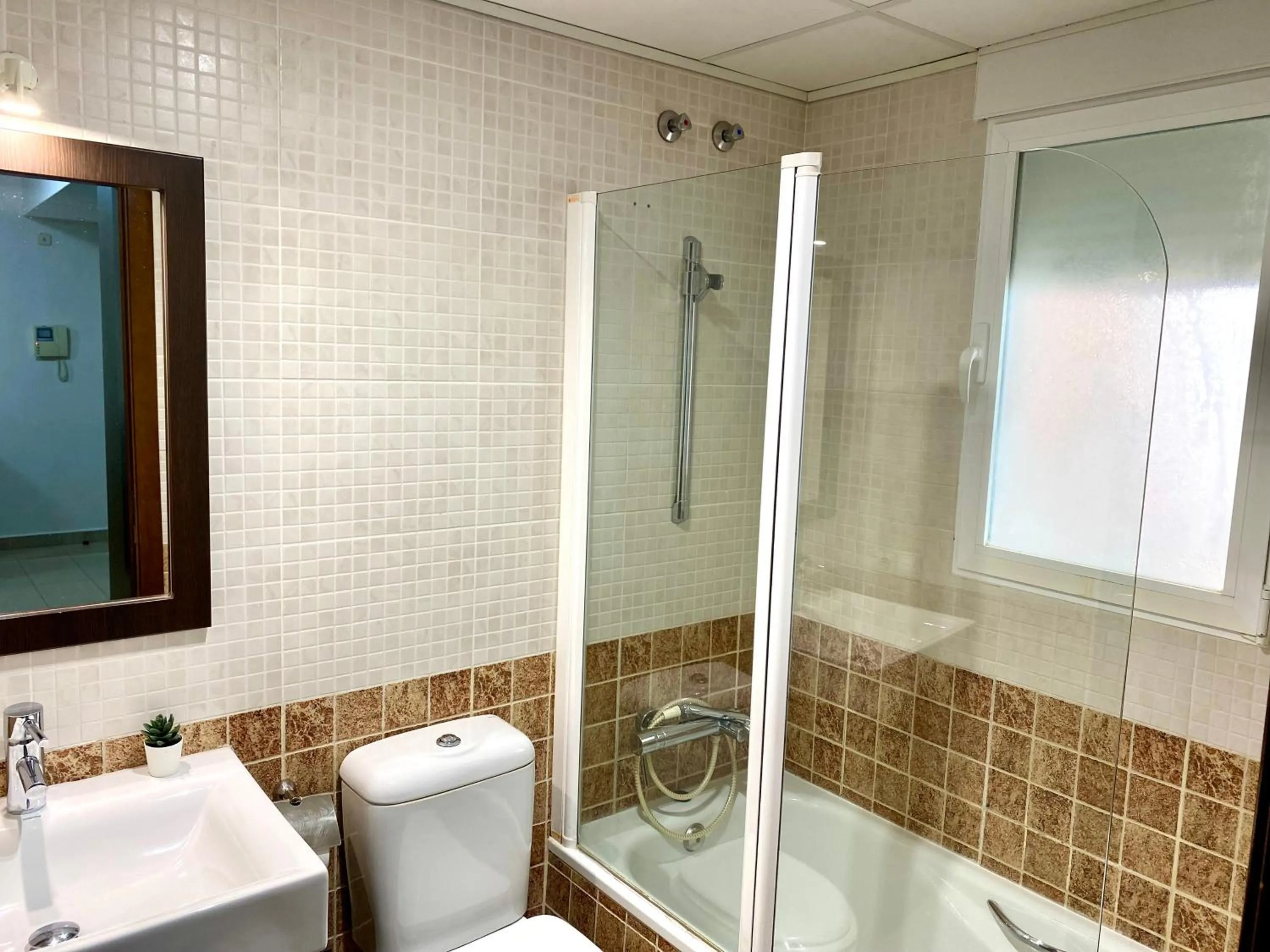 Shower in Apartamentos Carlton VyB