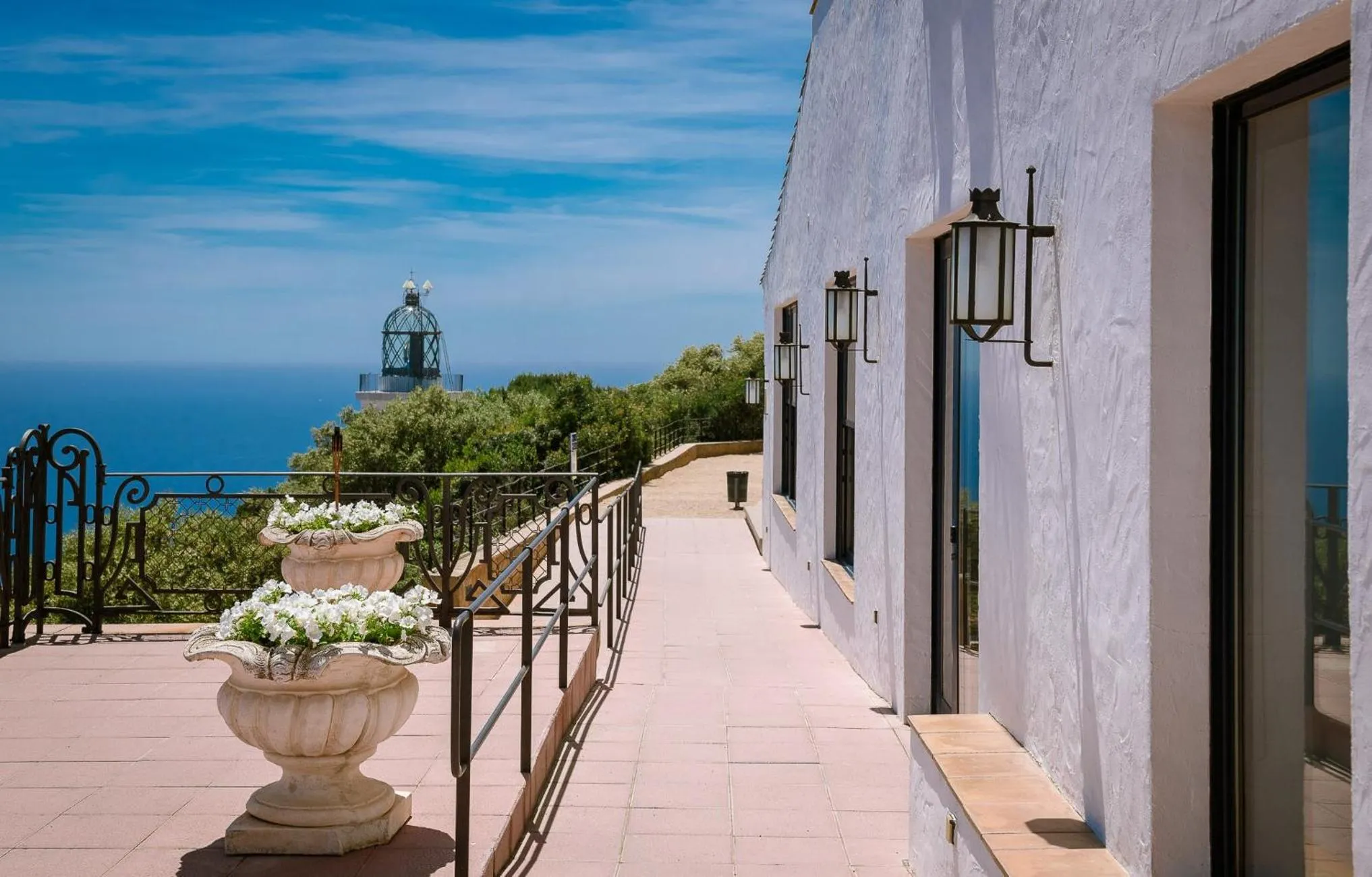 Patio in El Far Hotel Restaurant