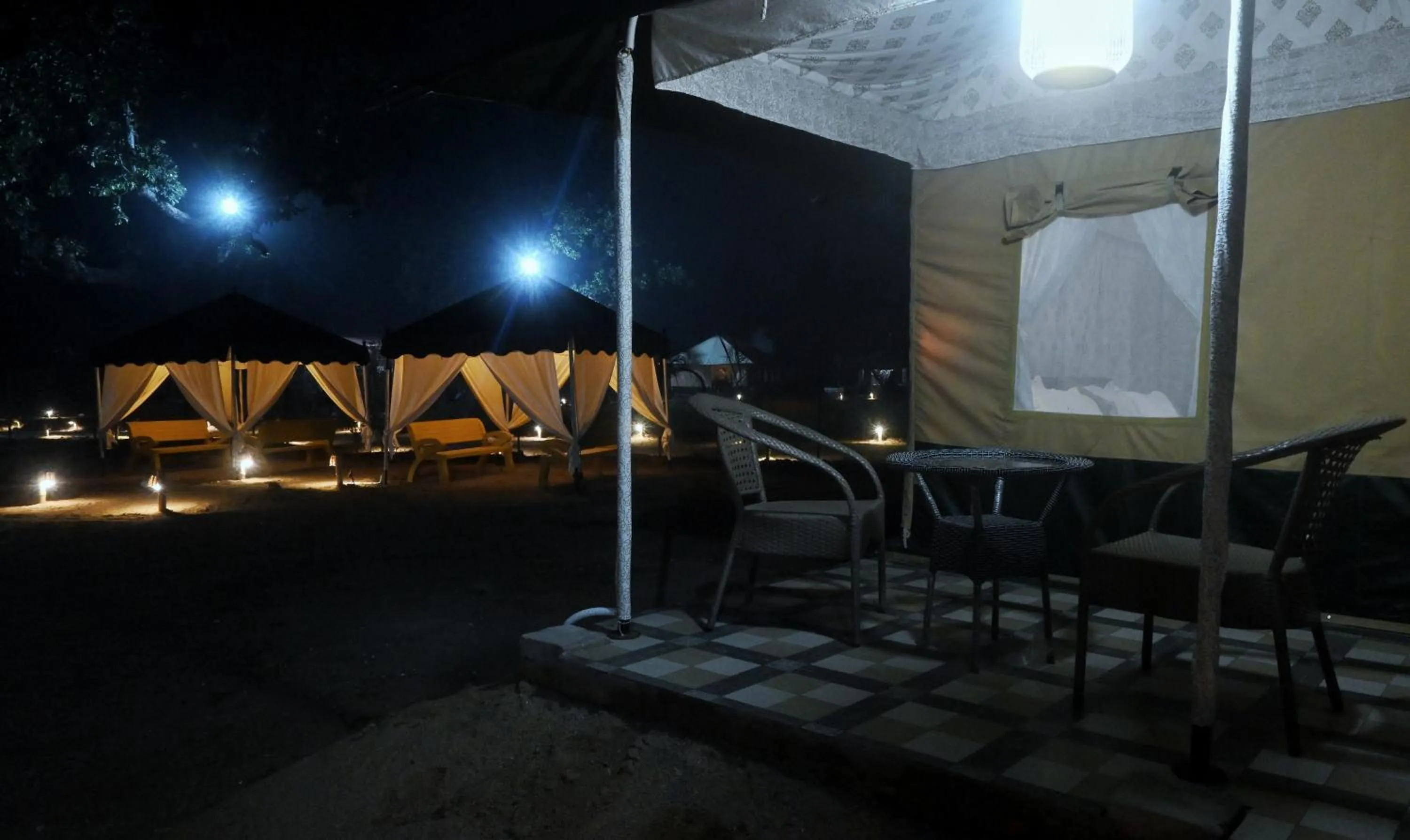 Patio in Bundeli Camps and Resorts, Panna