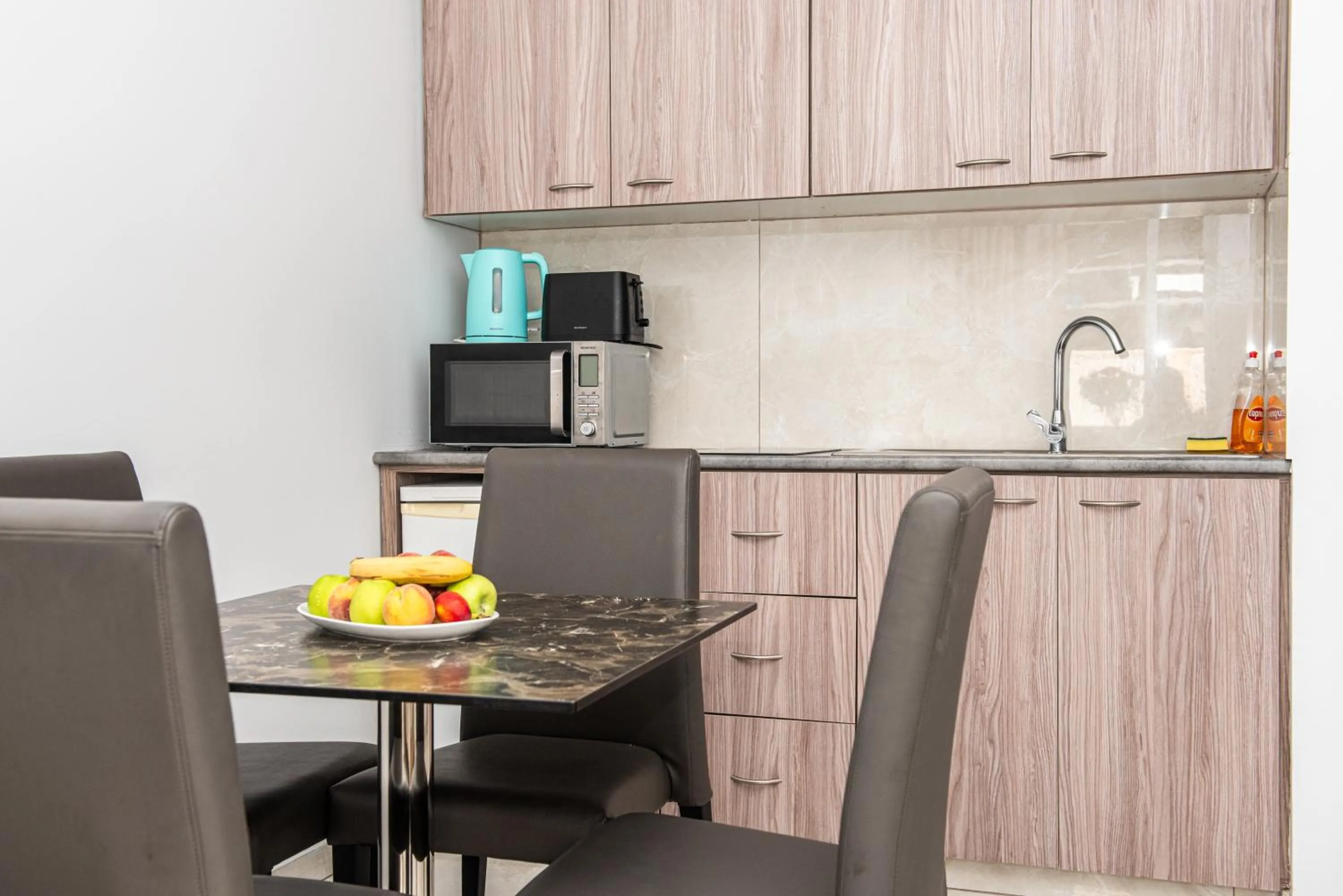 kitchen in Paul Marie Hotel Apartments