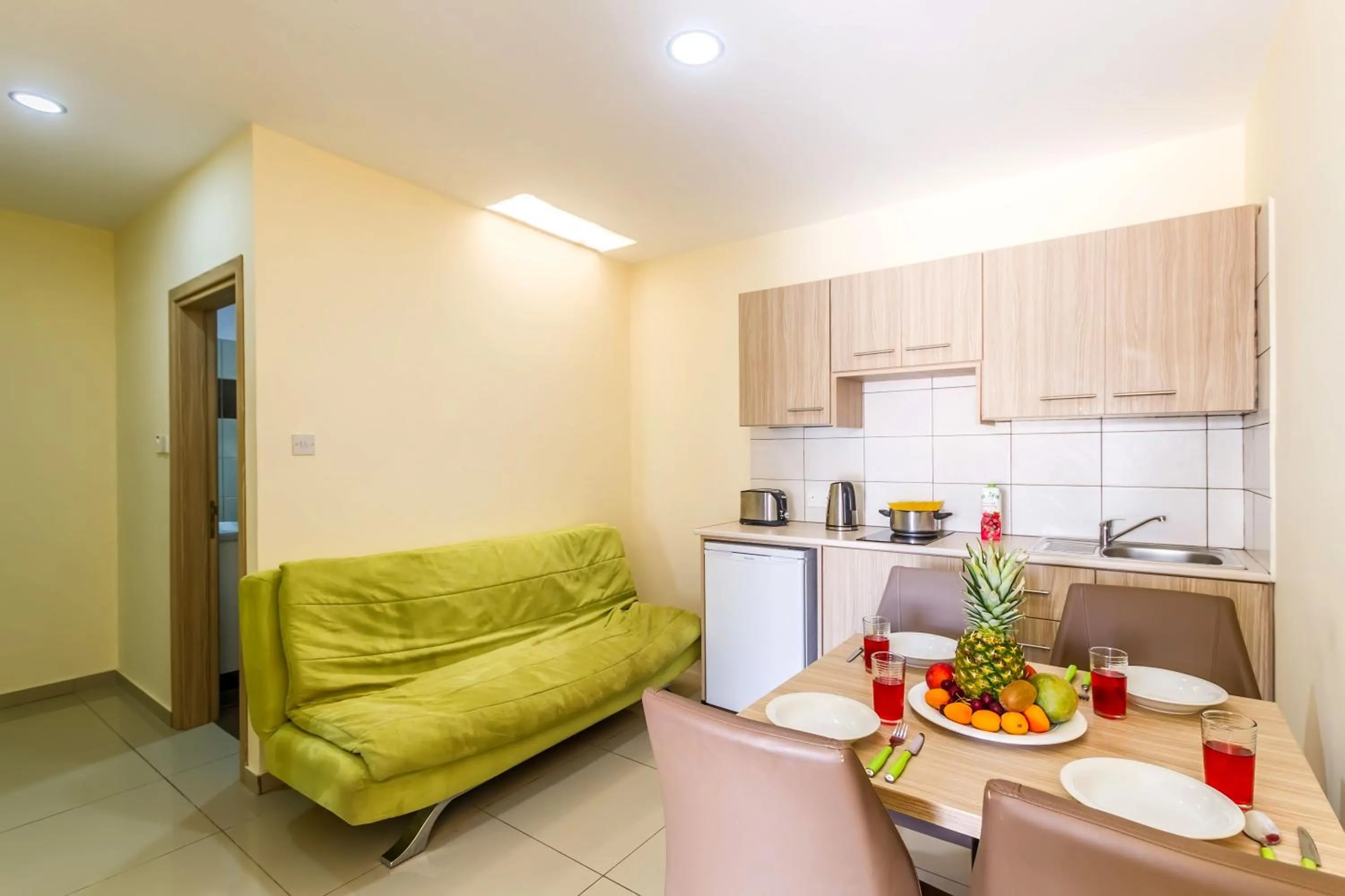 Living room in Paul Marie Hotel Apartments