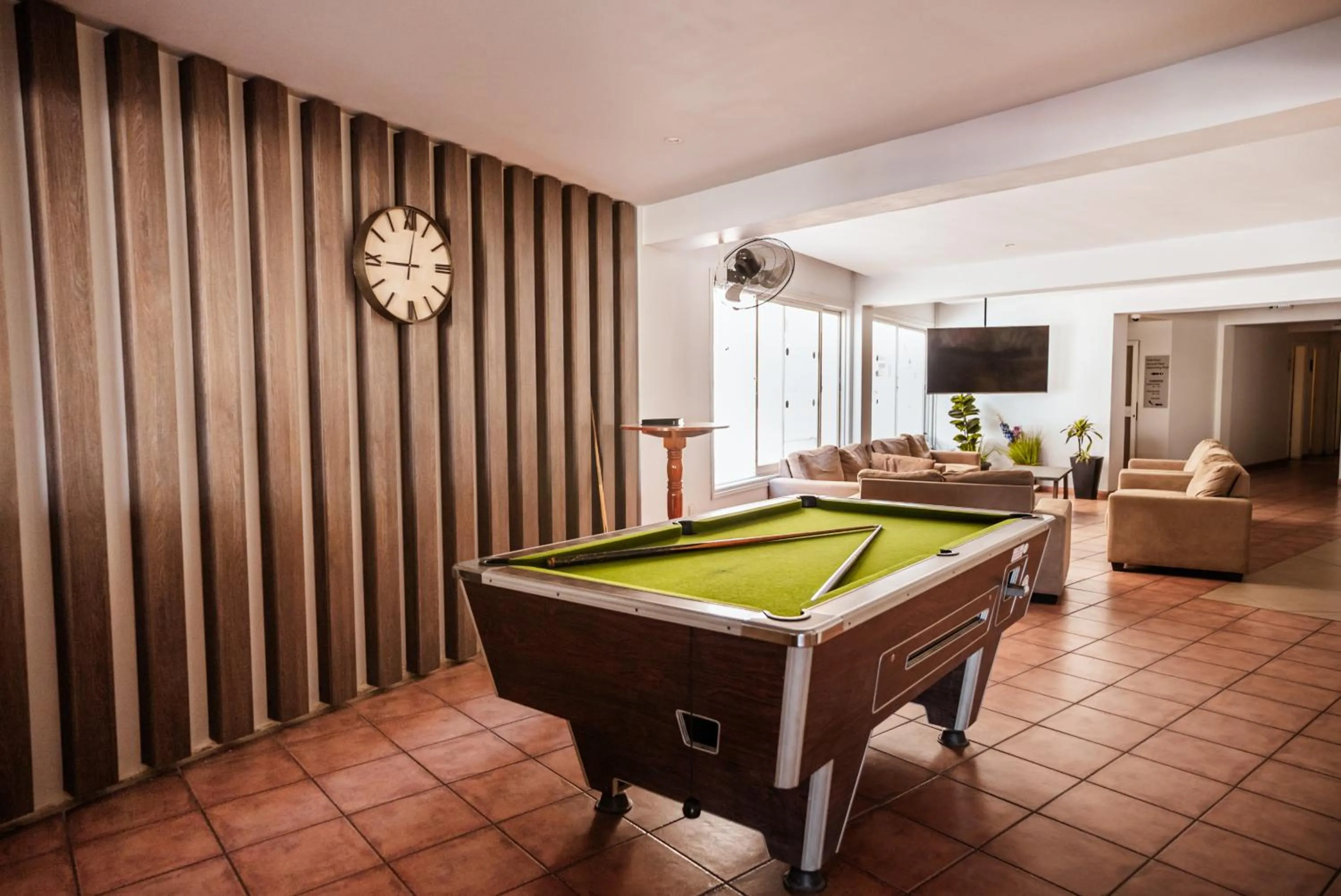 Seating area in Paul Marie Hotel Apartments