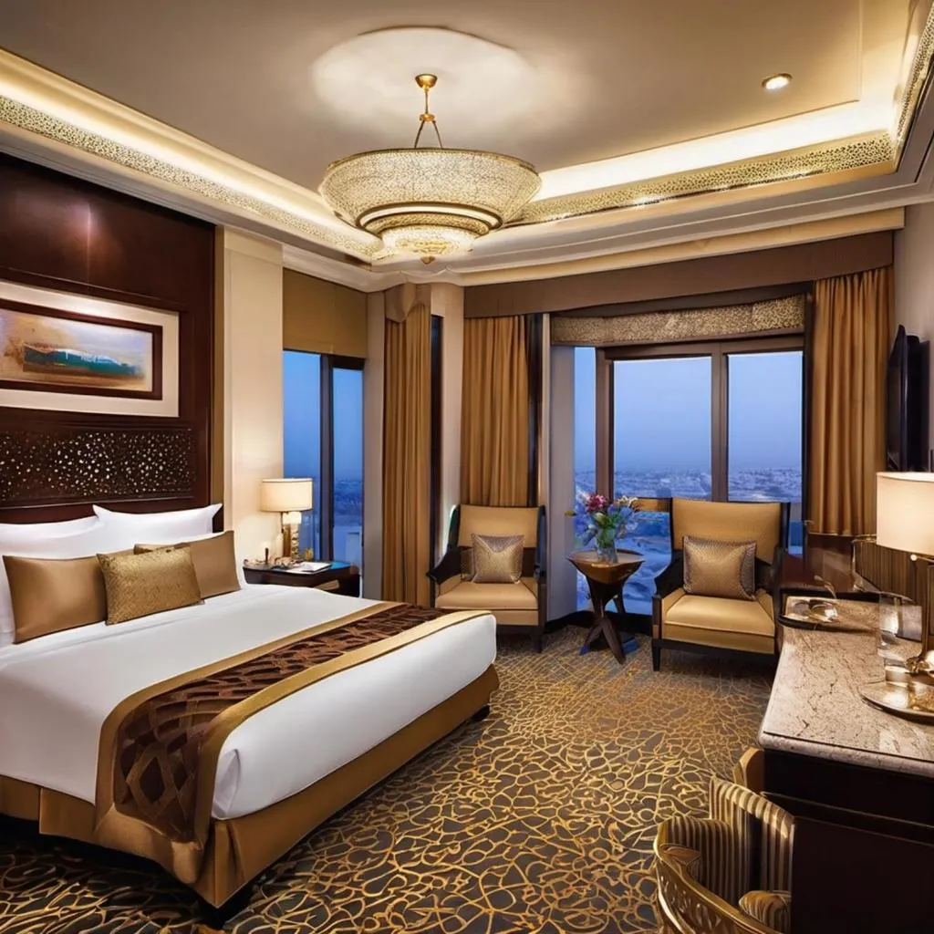 Bedroom in Almouj Hotel